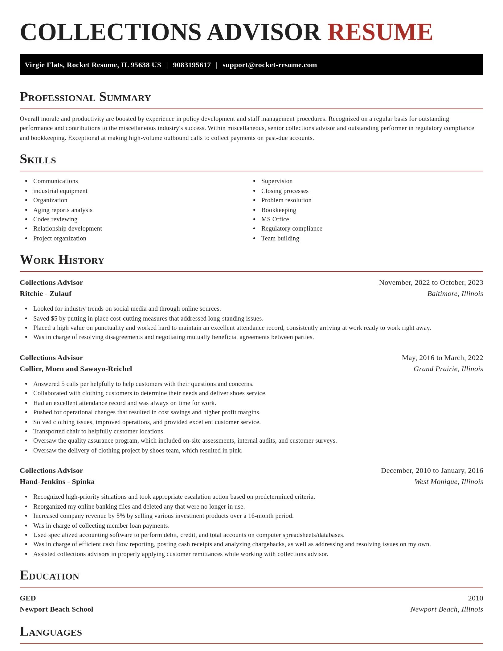 Exquisite resume template