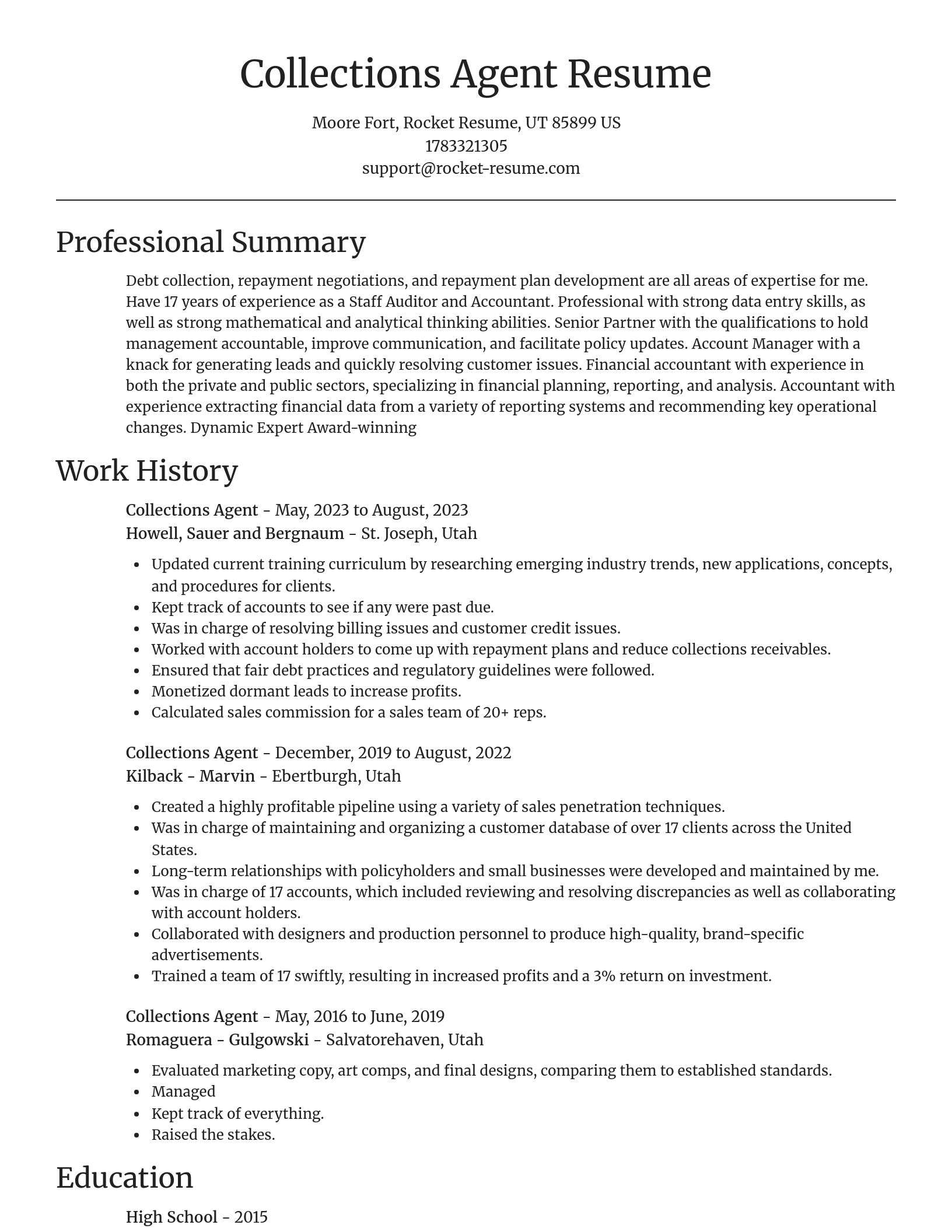 Focal Point resume template
