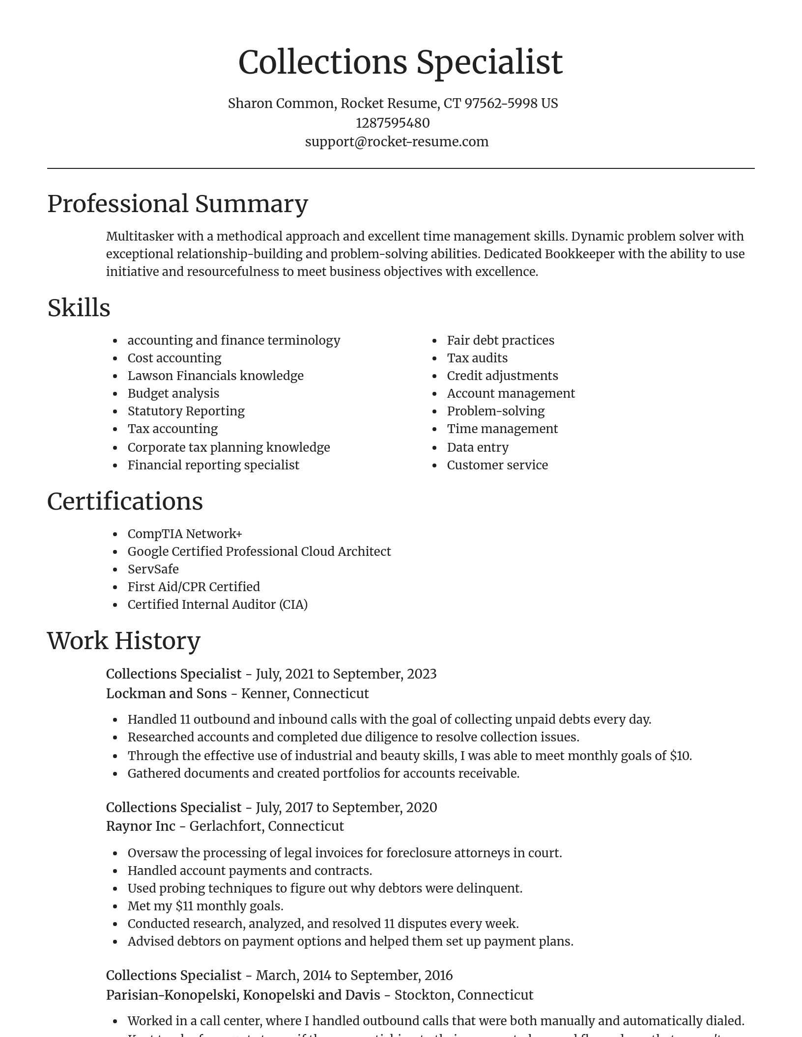 Focal Point resume template