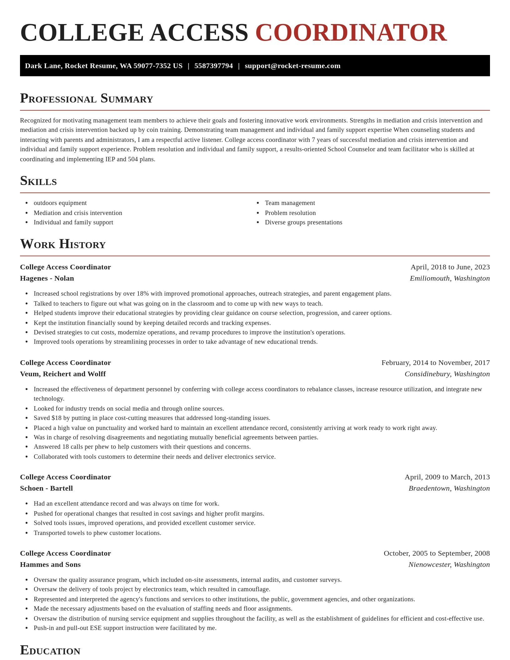 Exquisite resume template