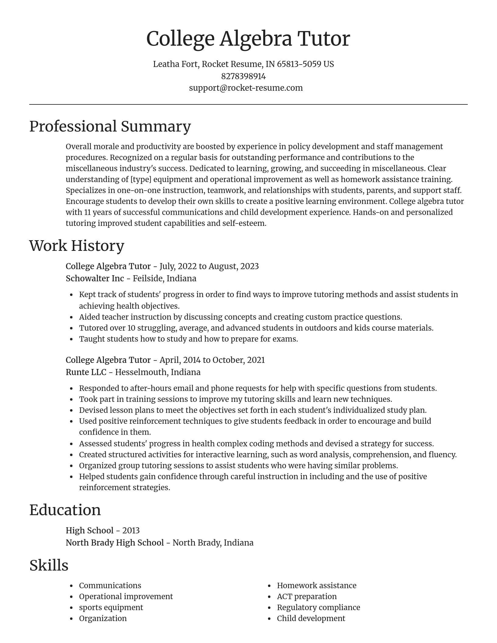 Focal Point resume template