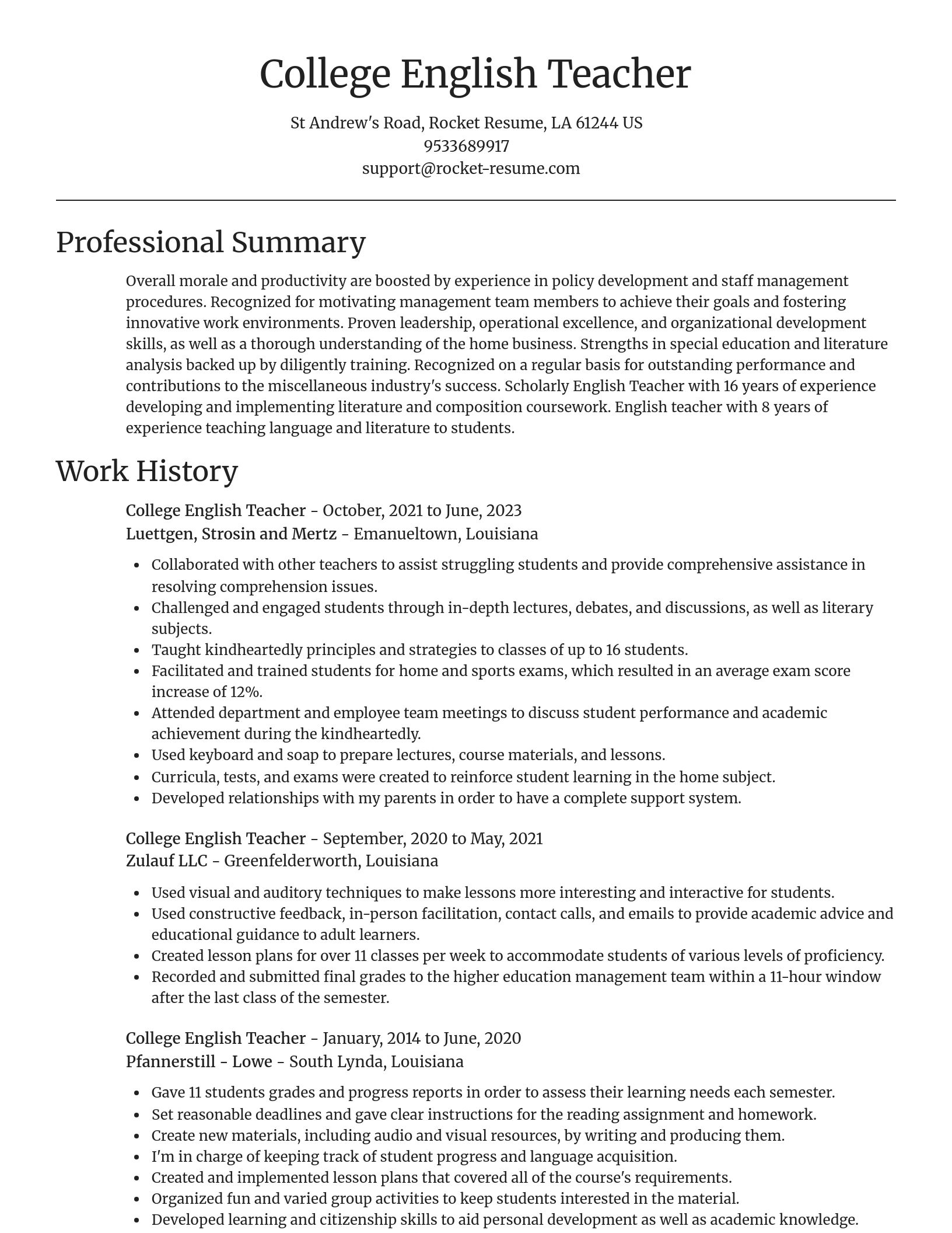Focal Point resume template