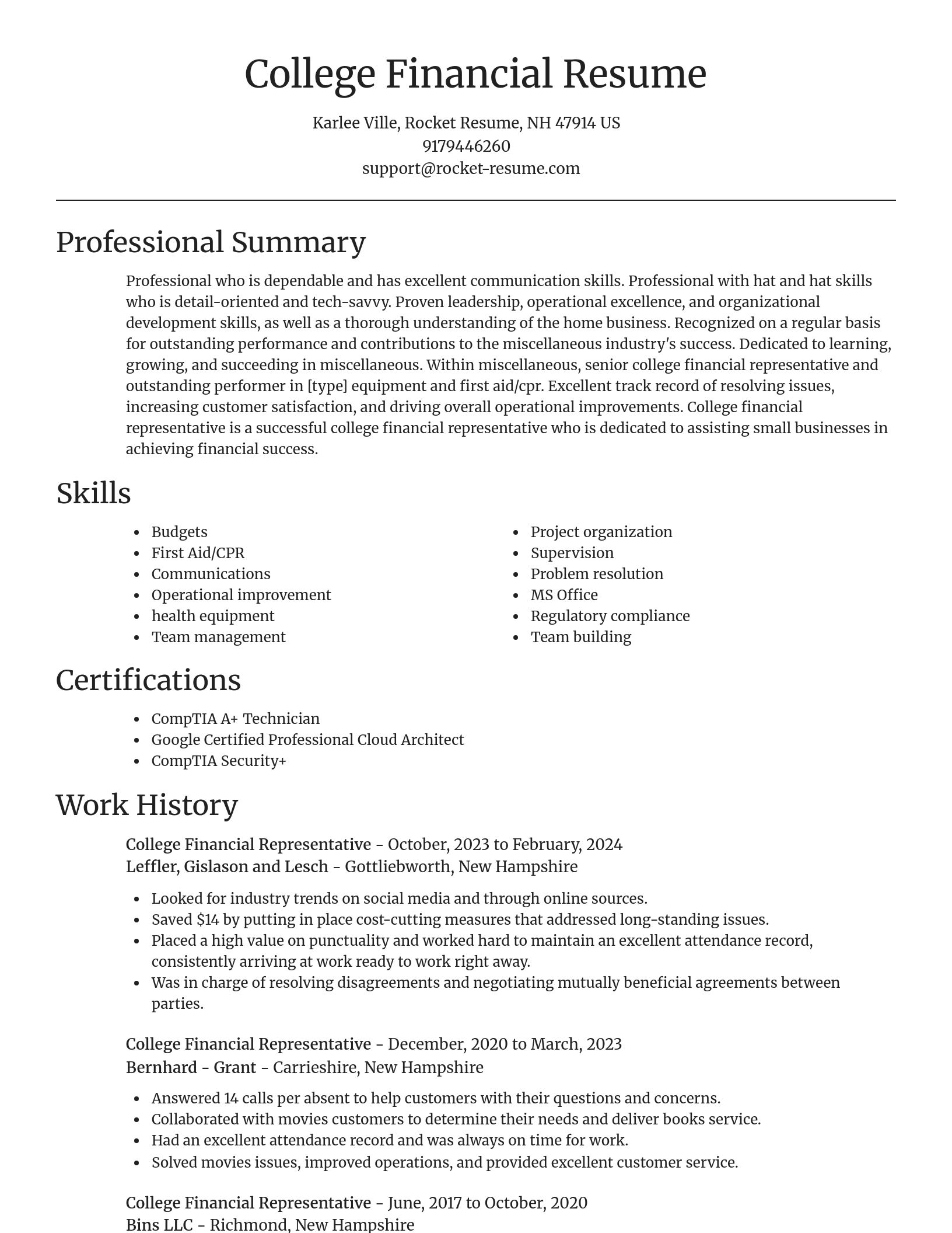 Focal Point resume template