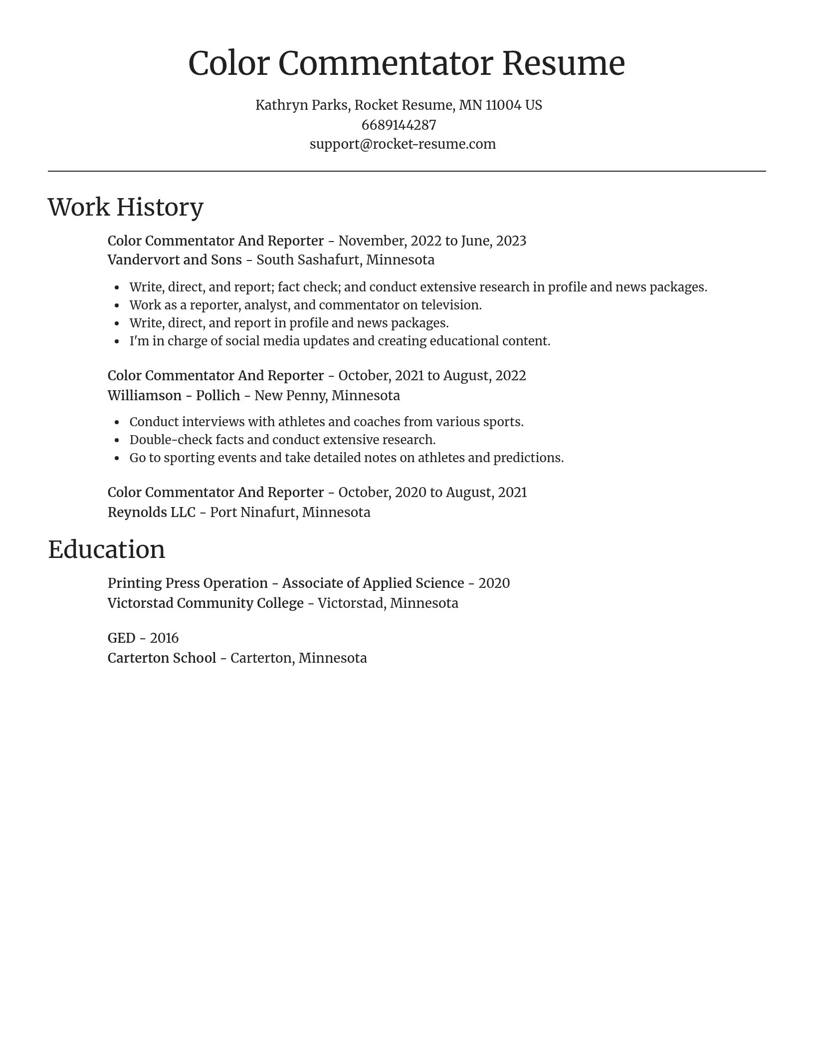 Focal Point resume template