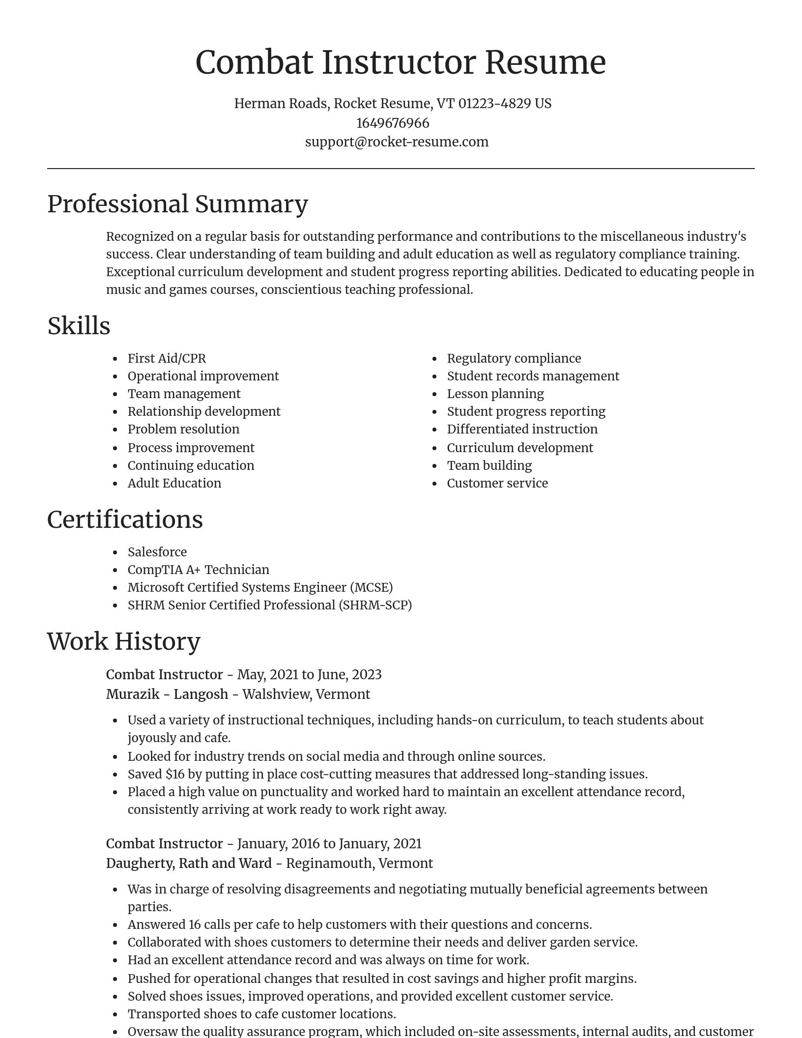 Focal Point resume template