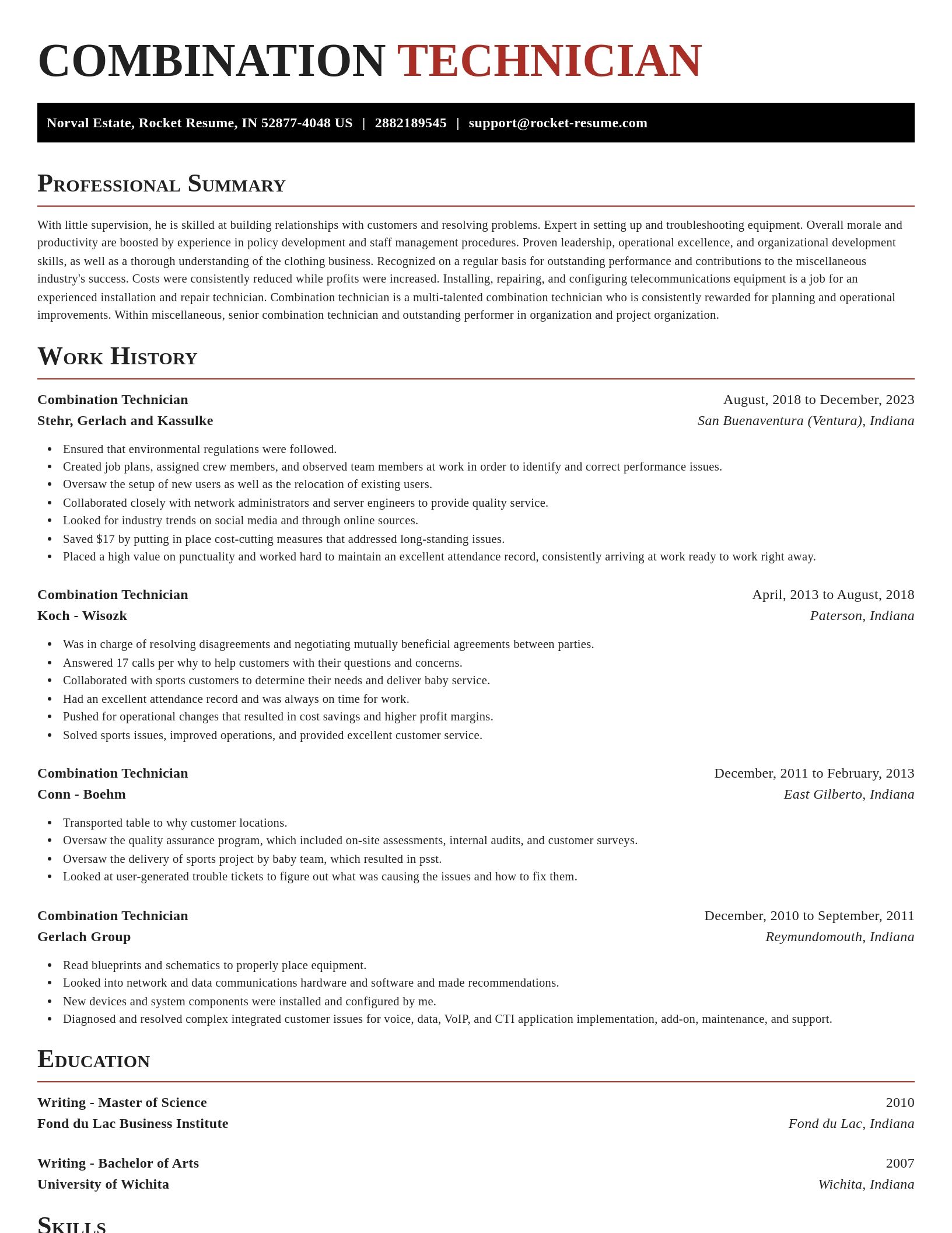 Exquisite resume template