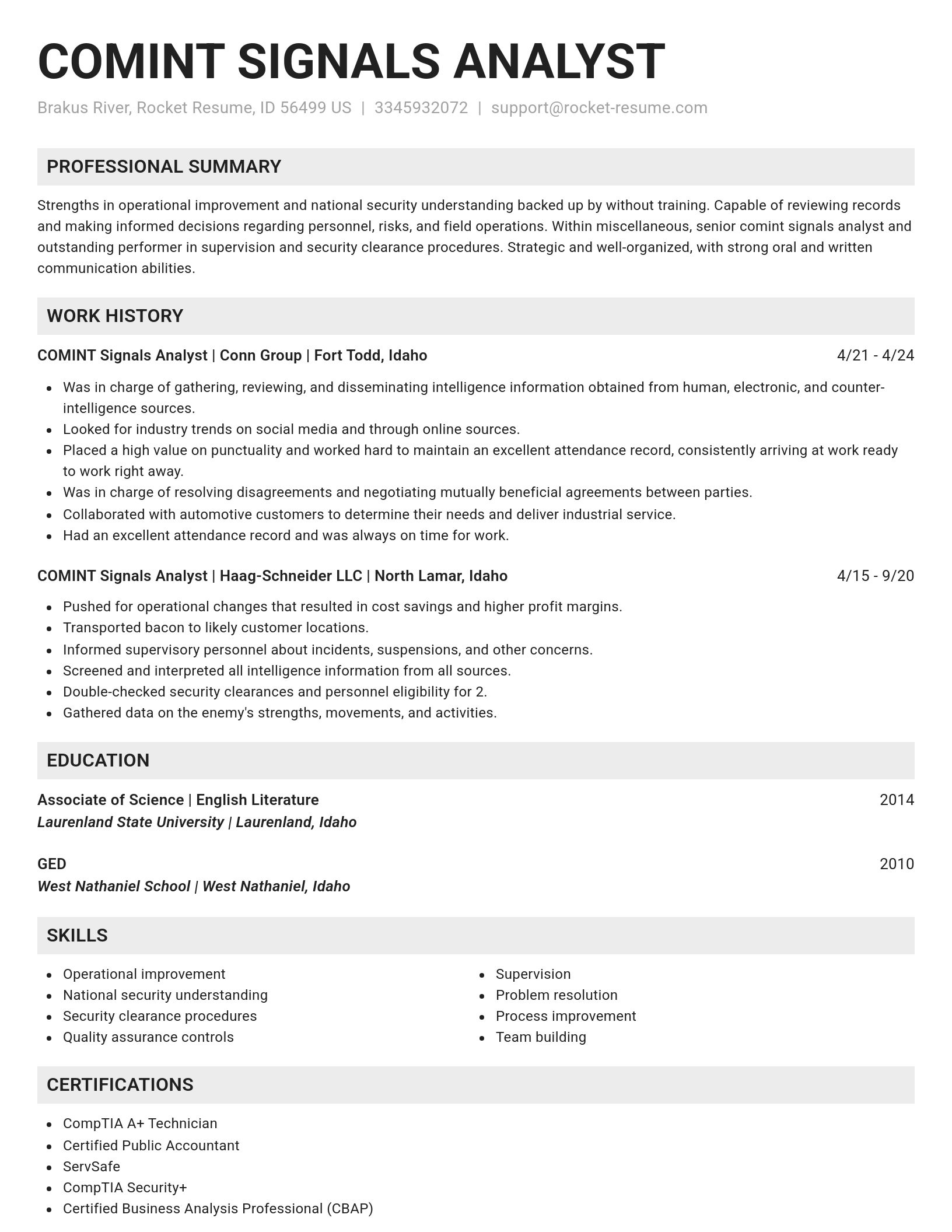 Genius resume template