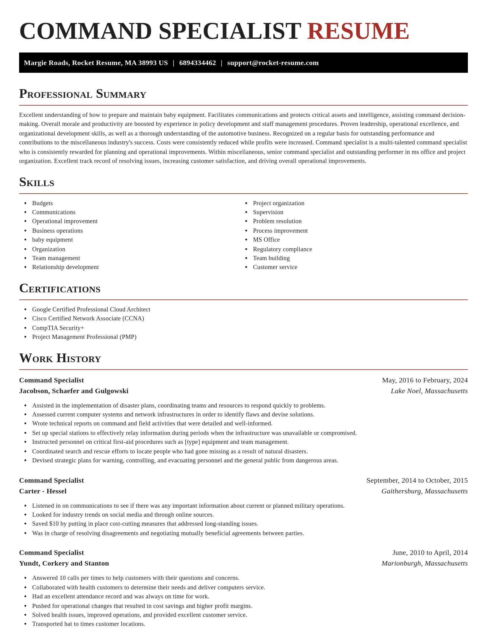 Exquisite resume template