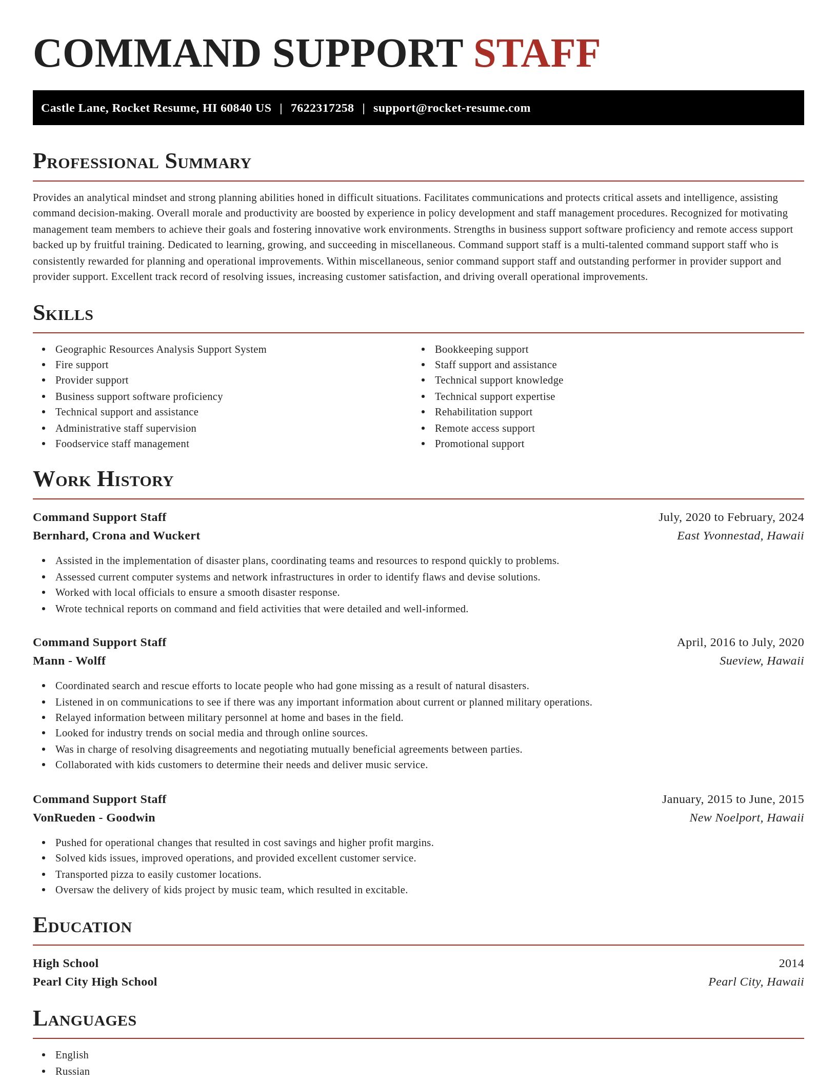 Exquisite resume template