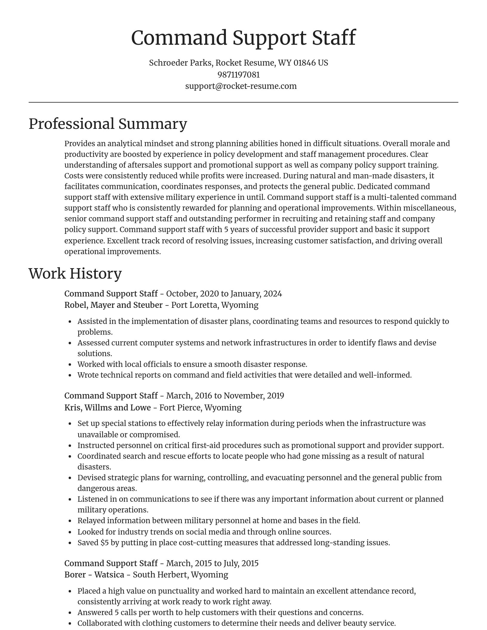 Focal Point resume template
