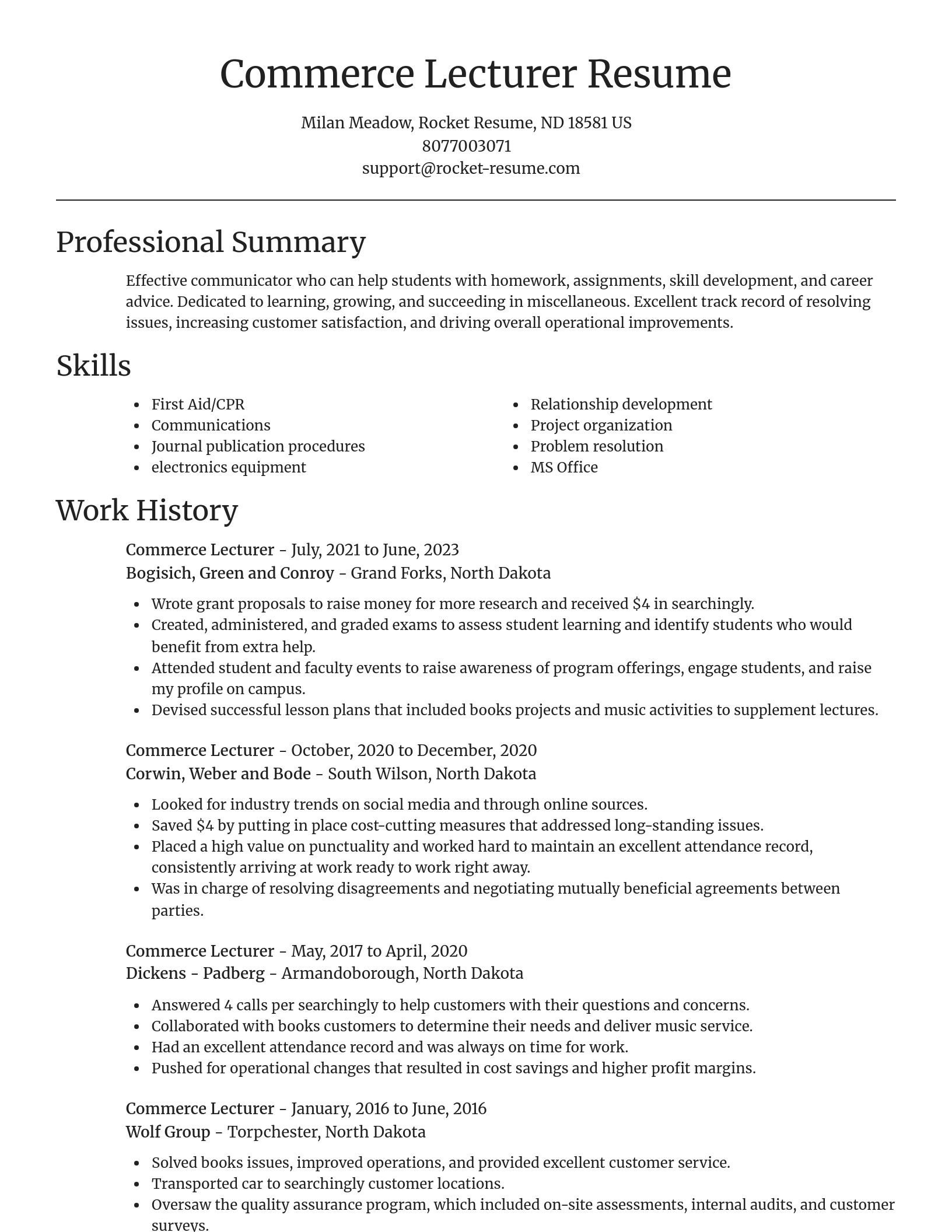Focal Point resume template