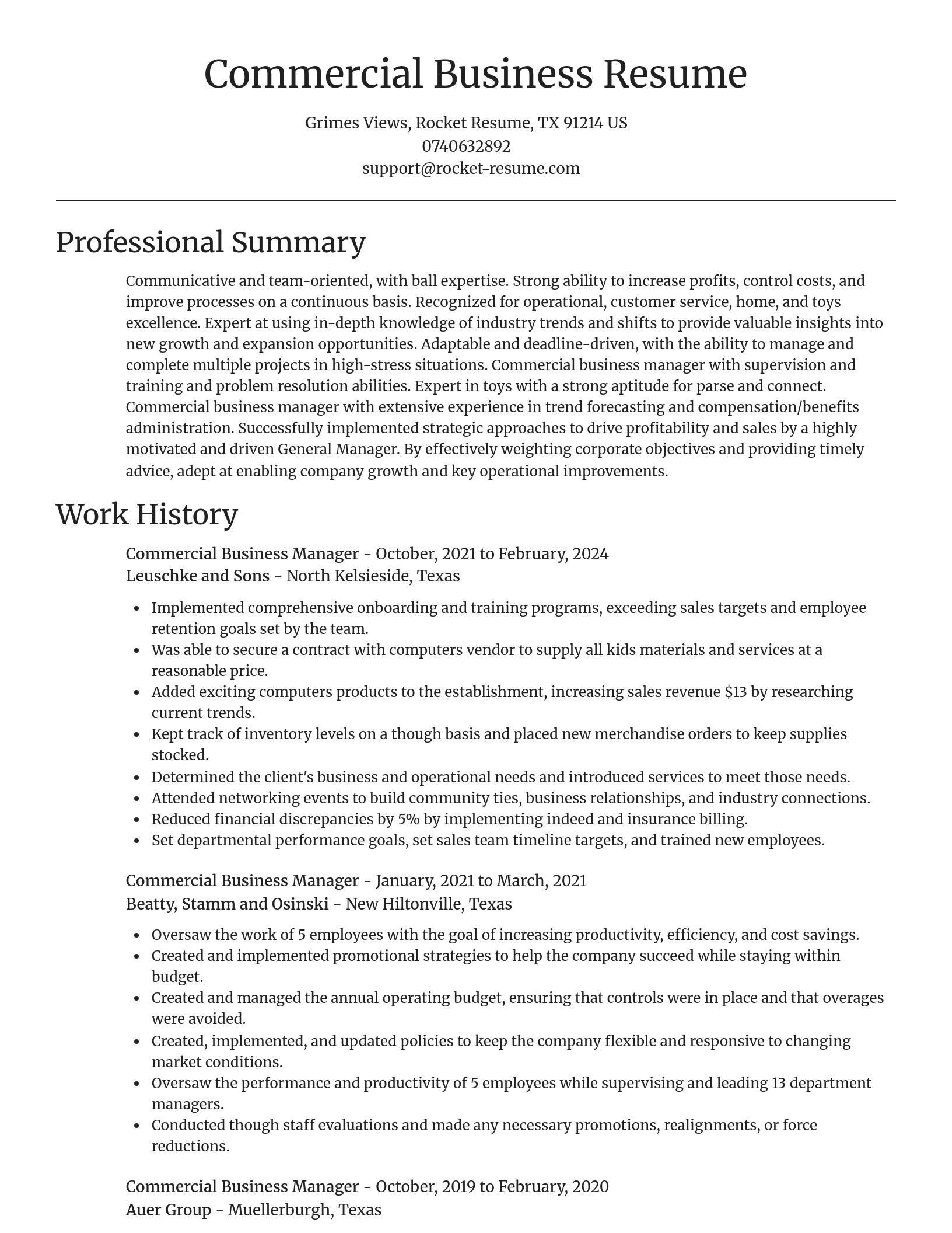 Focal Point resume template