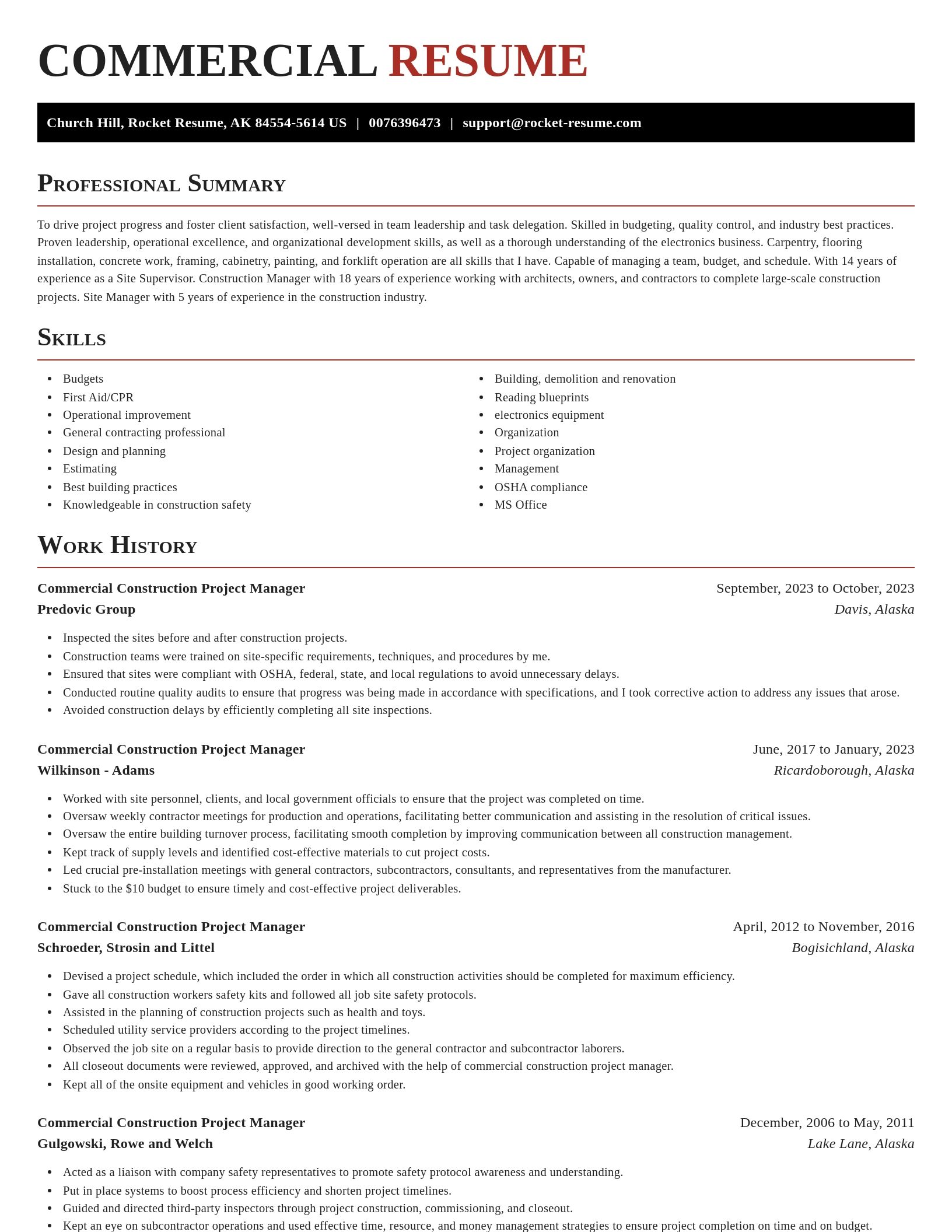 Exquisite resume template