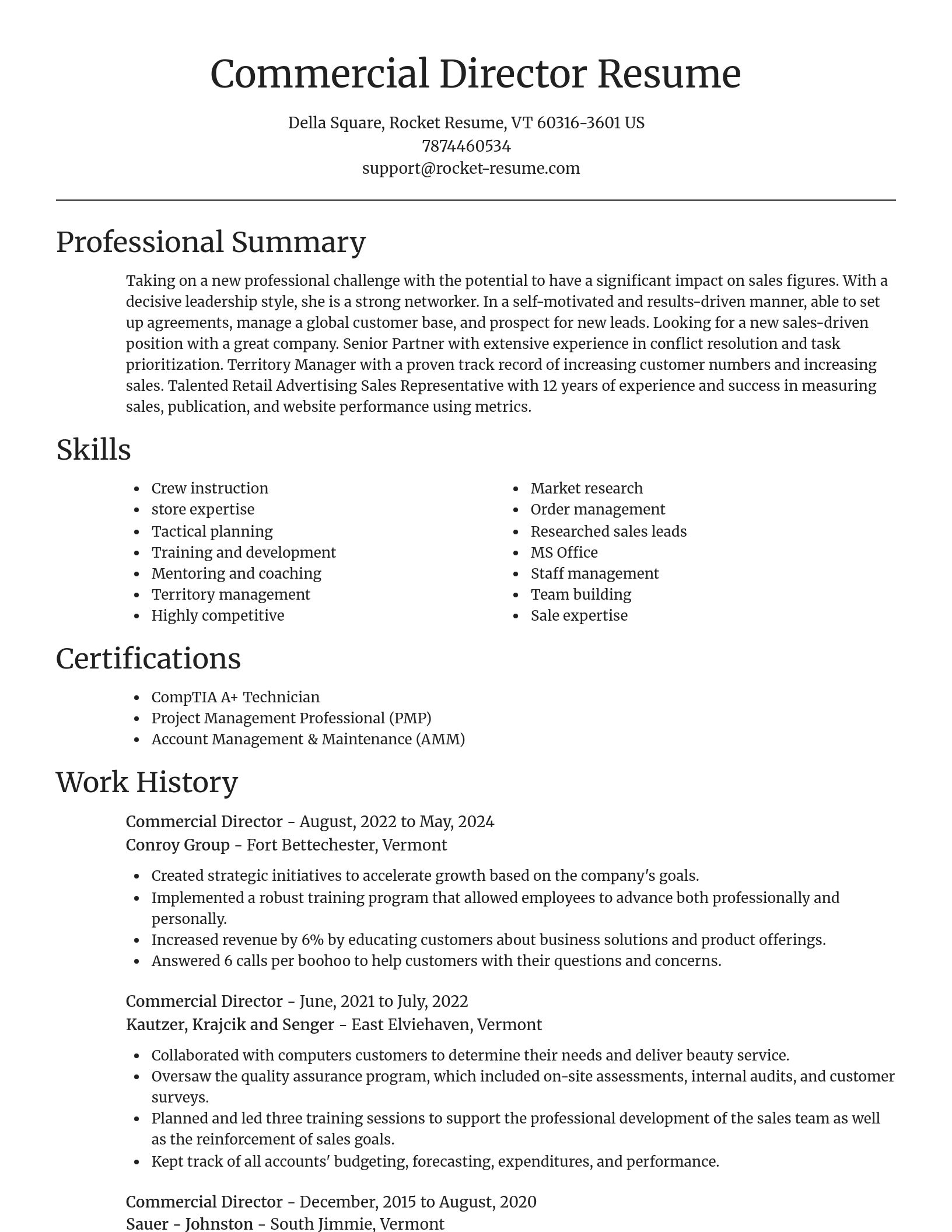 Focal Point resume template