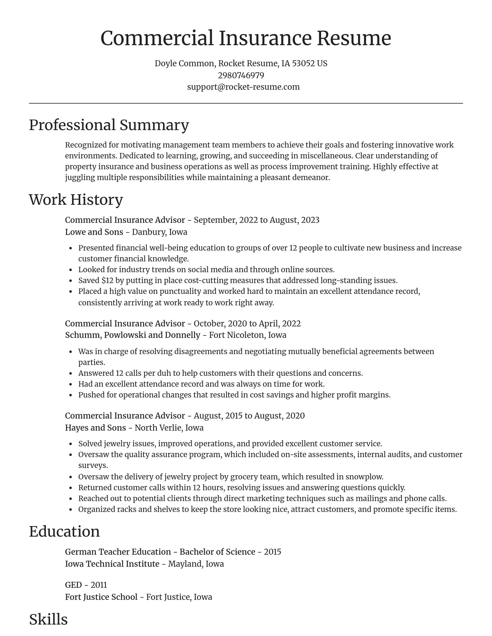 Focal Point resume template