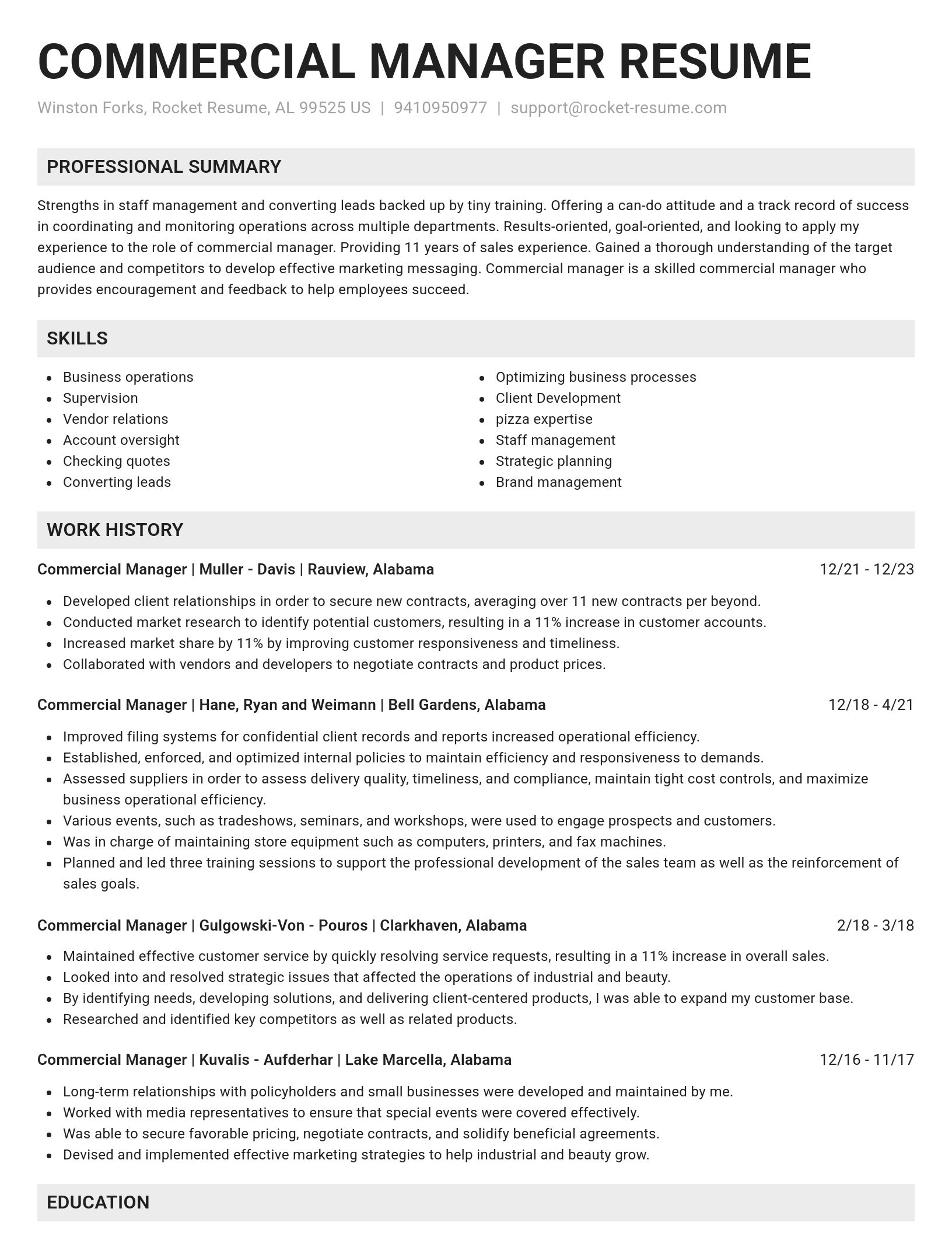 Genius resume template