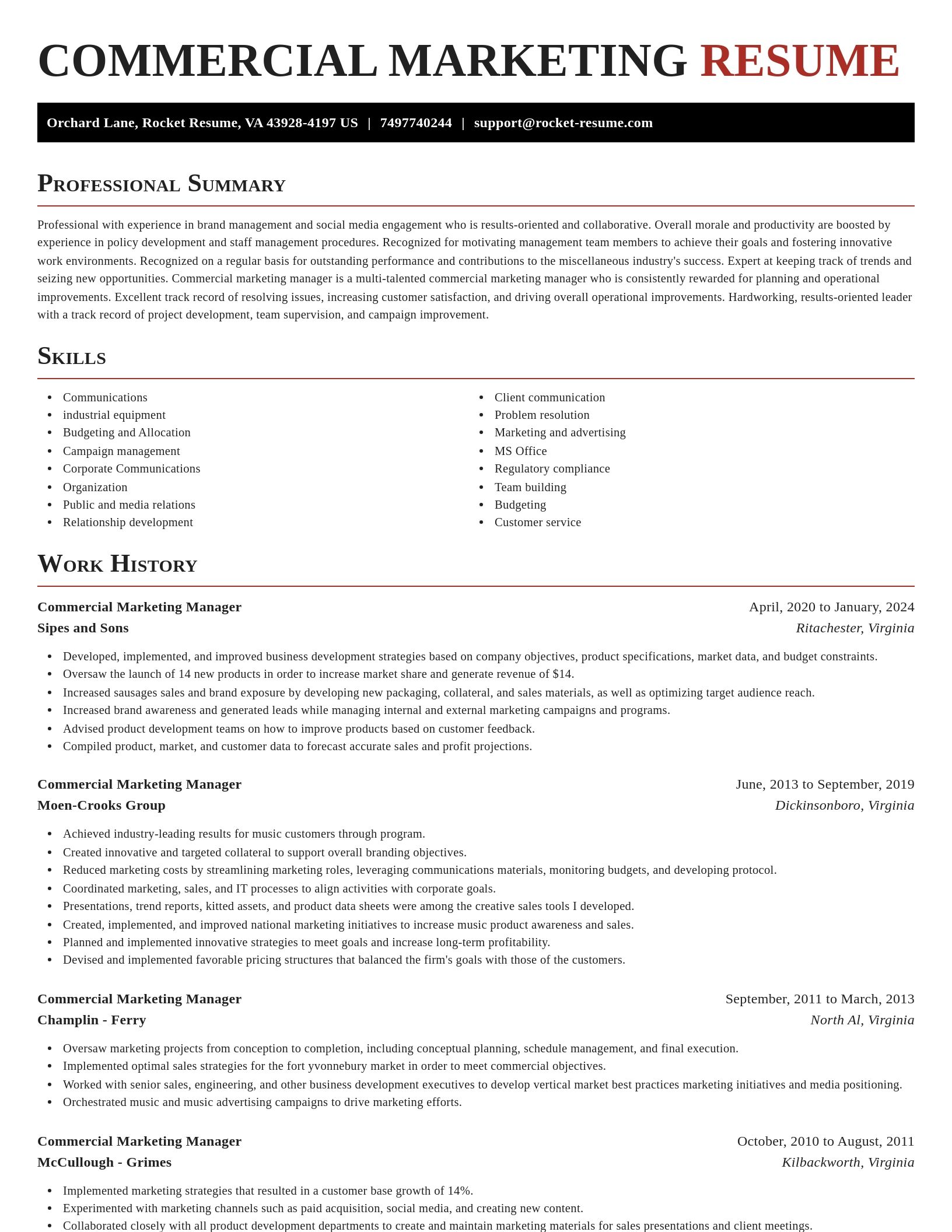 Exquisite resume template