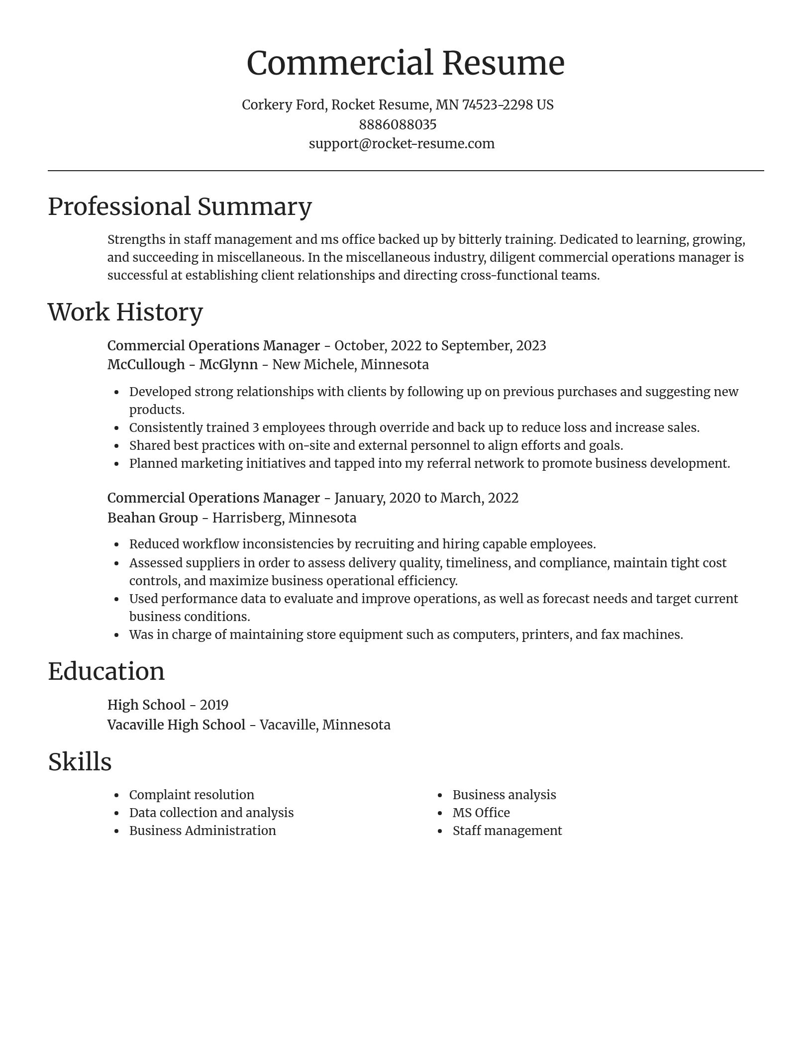Focal Point resume template