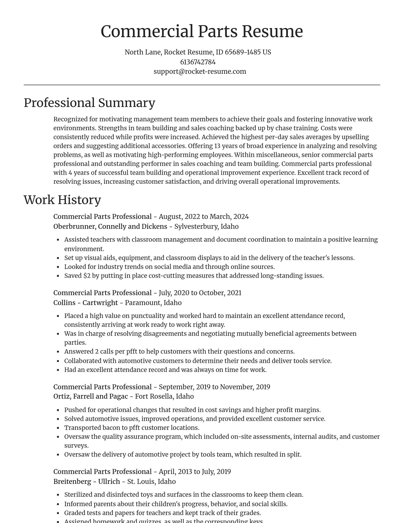 Focal Point resume template