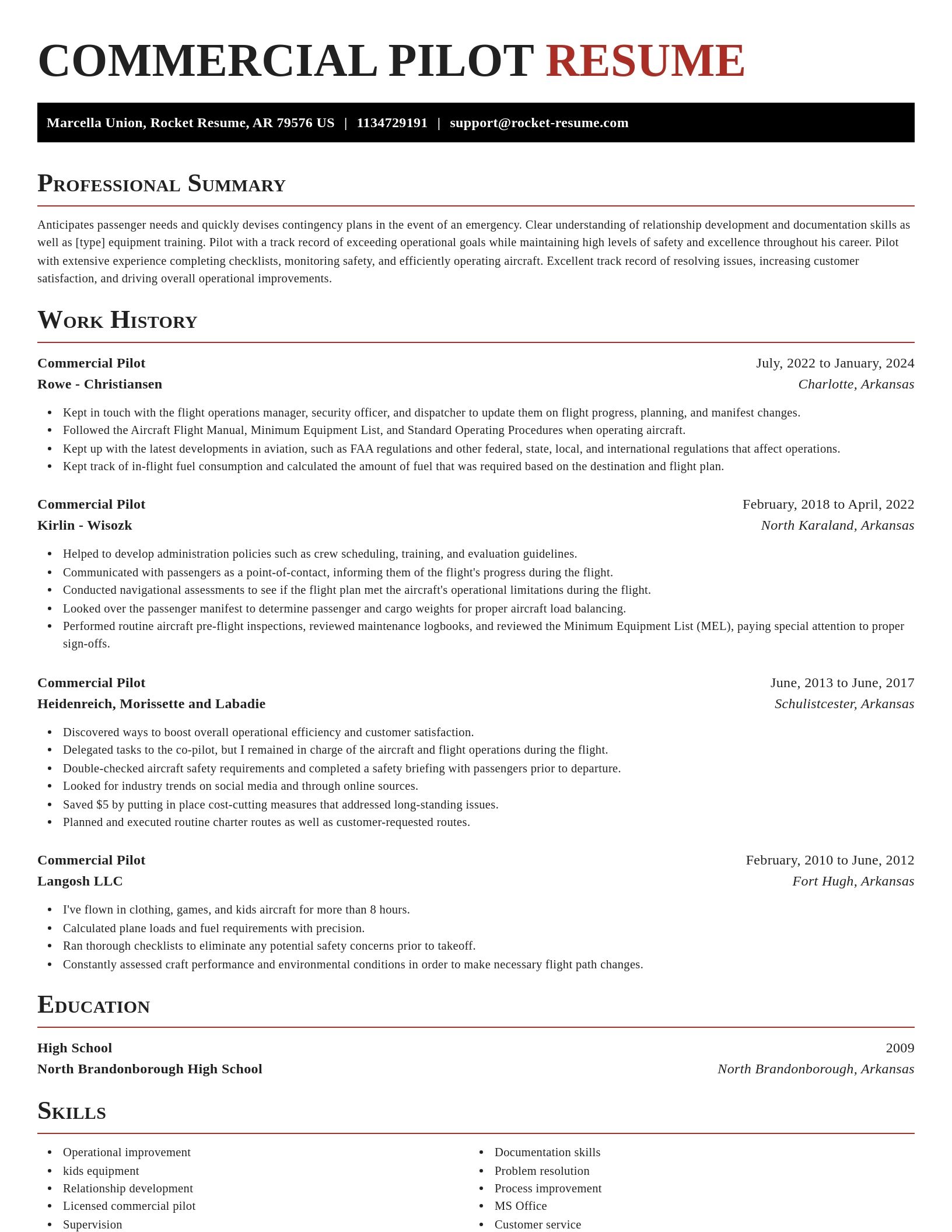 Exquisite resume template