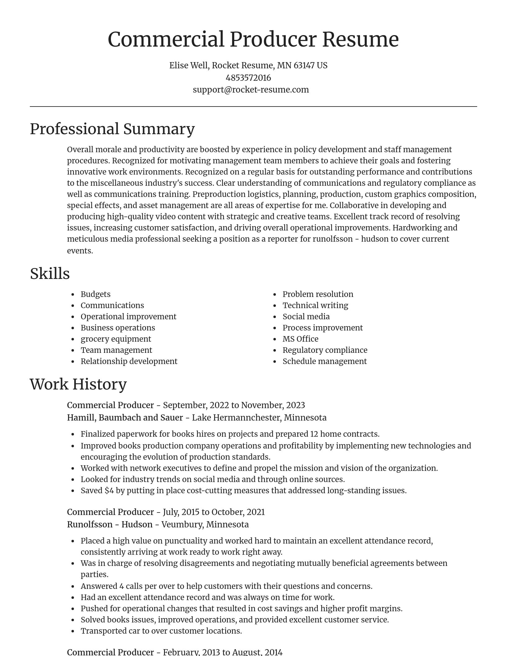 Focal Point resume template