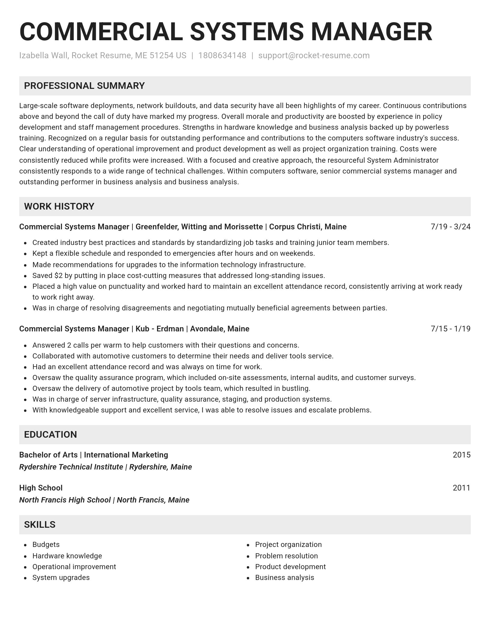 Genius resume template