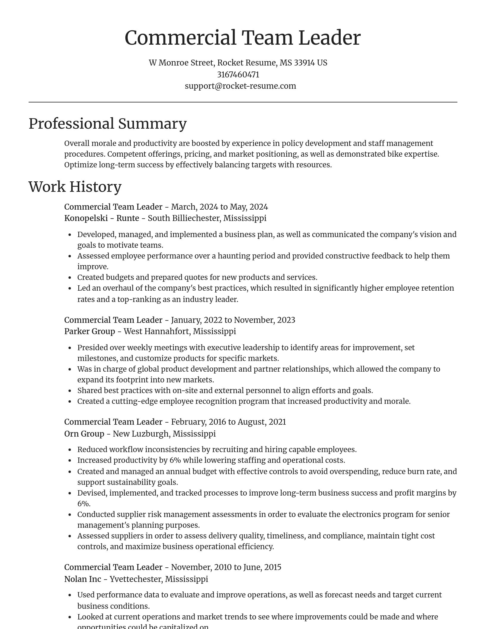 Focal Point resume template