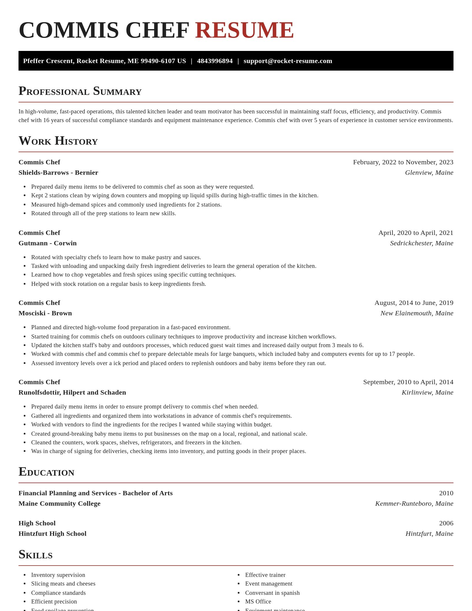 Exquisite resume template