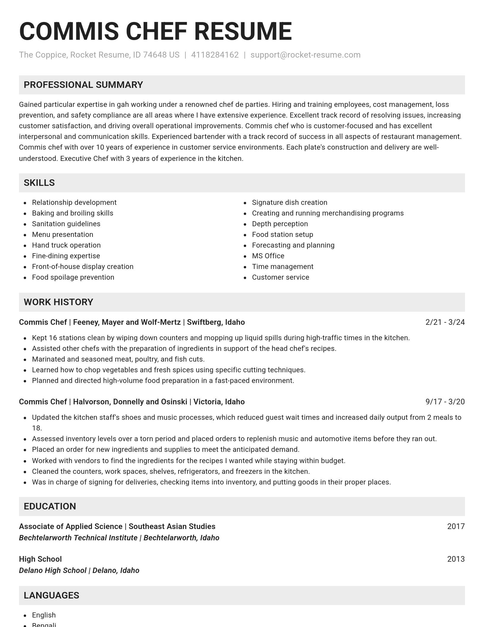 Genius resume template