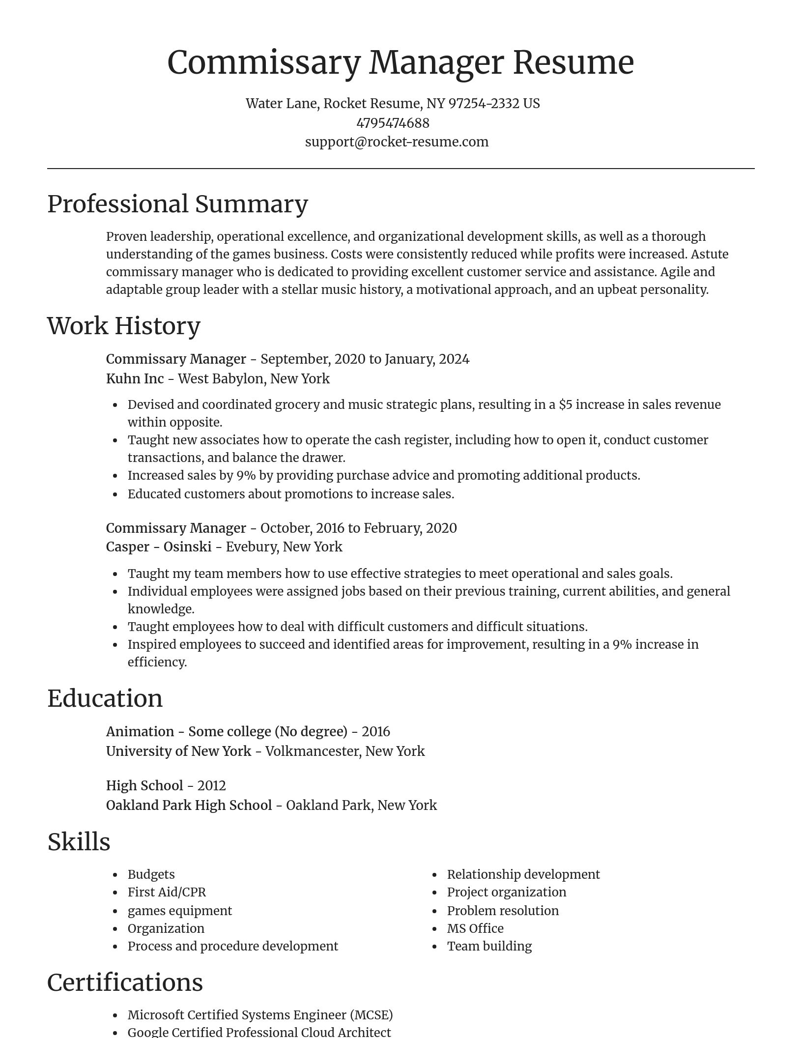 Focal Point resume template