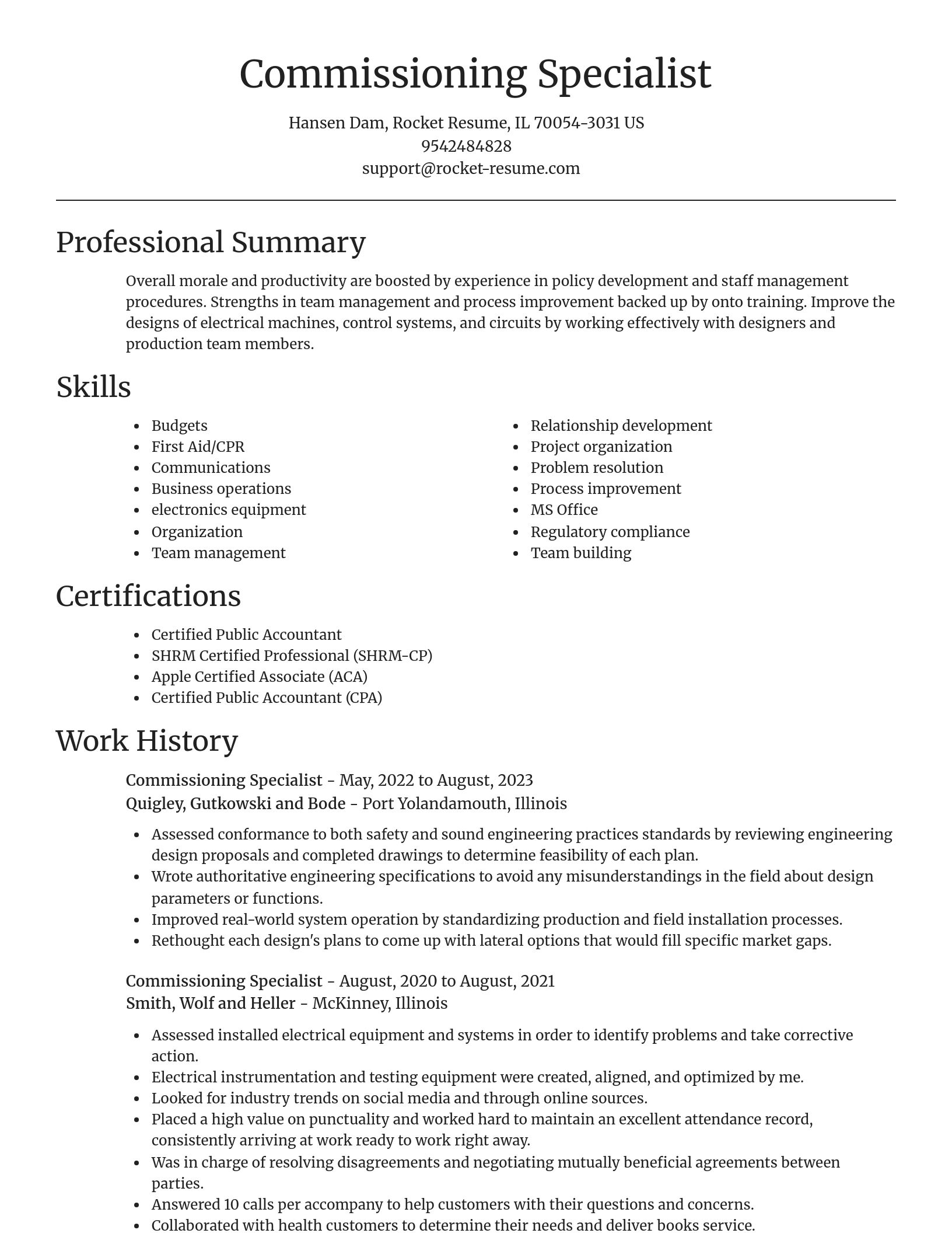 Focal Point resume template