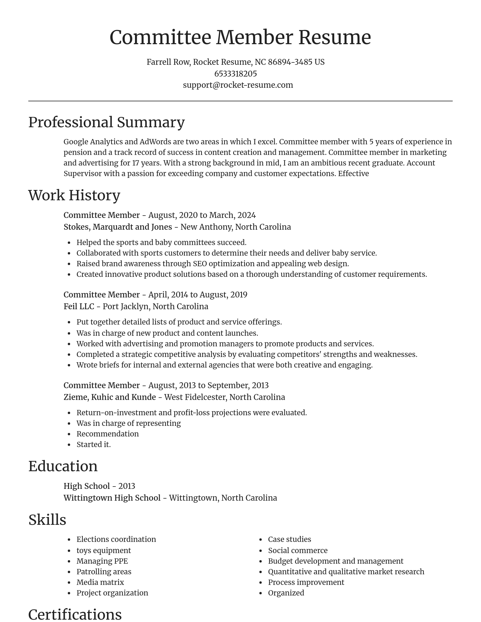 Focal Point resume template