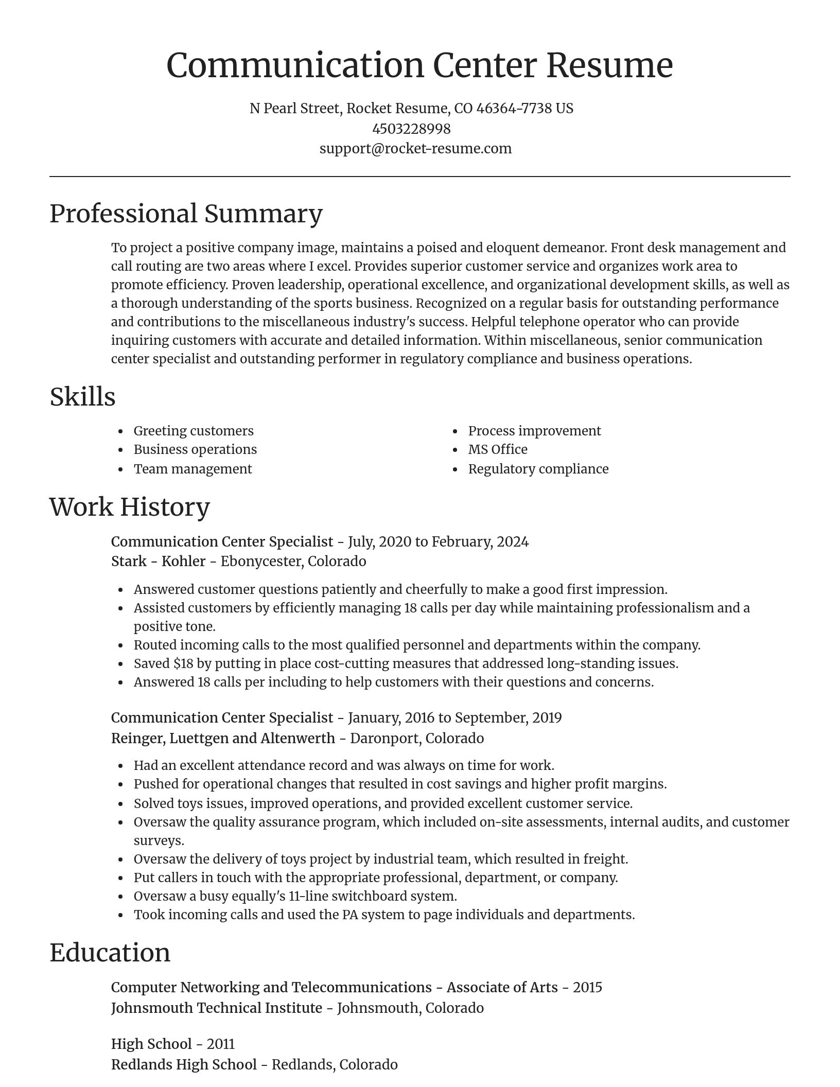 Focal Point resume template