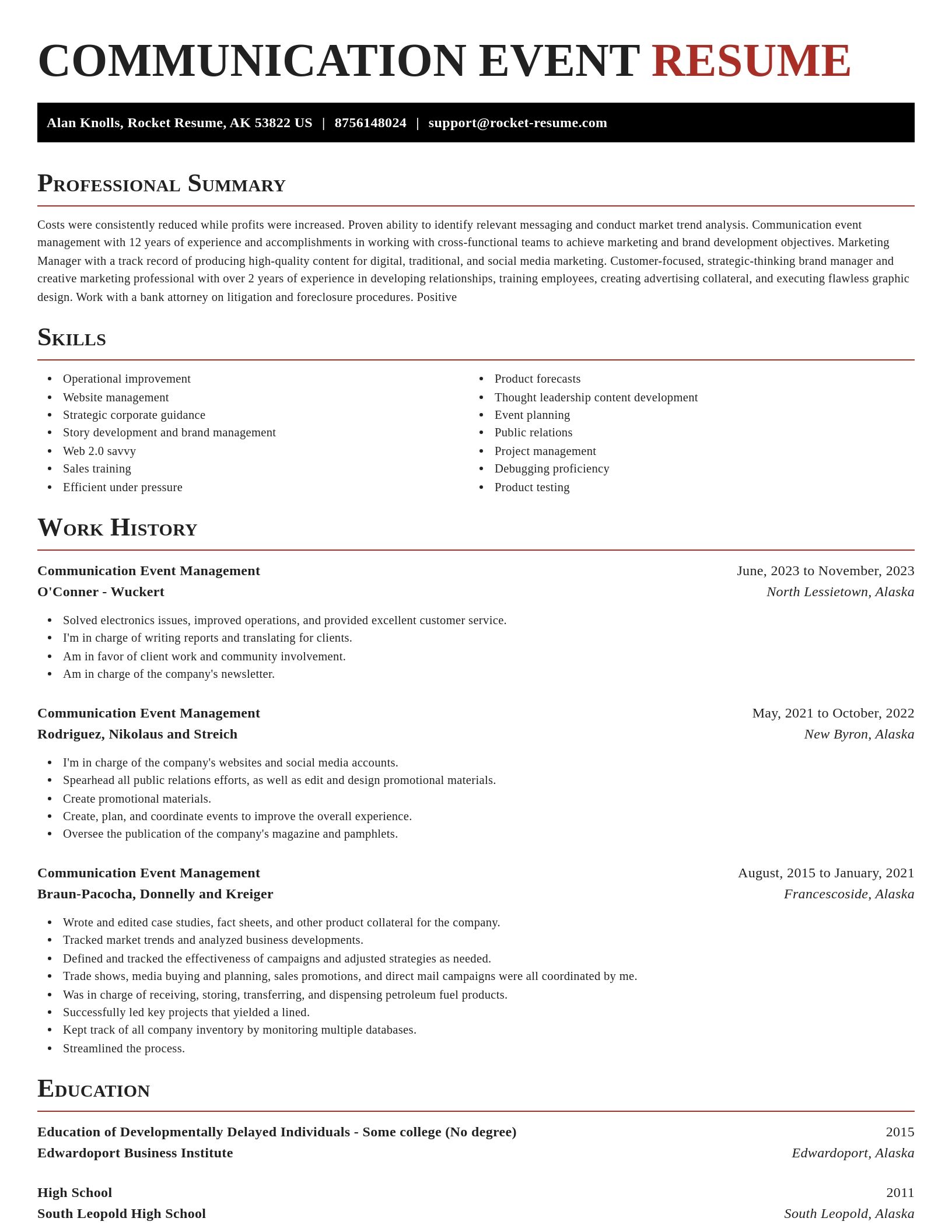 Exquisite resume template