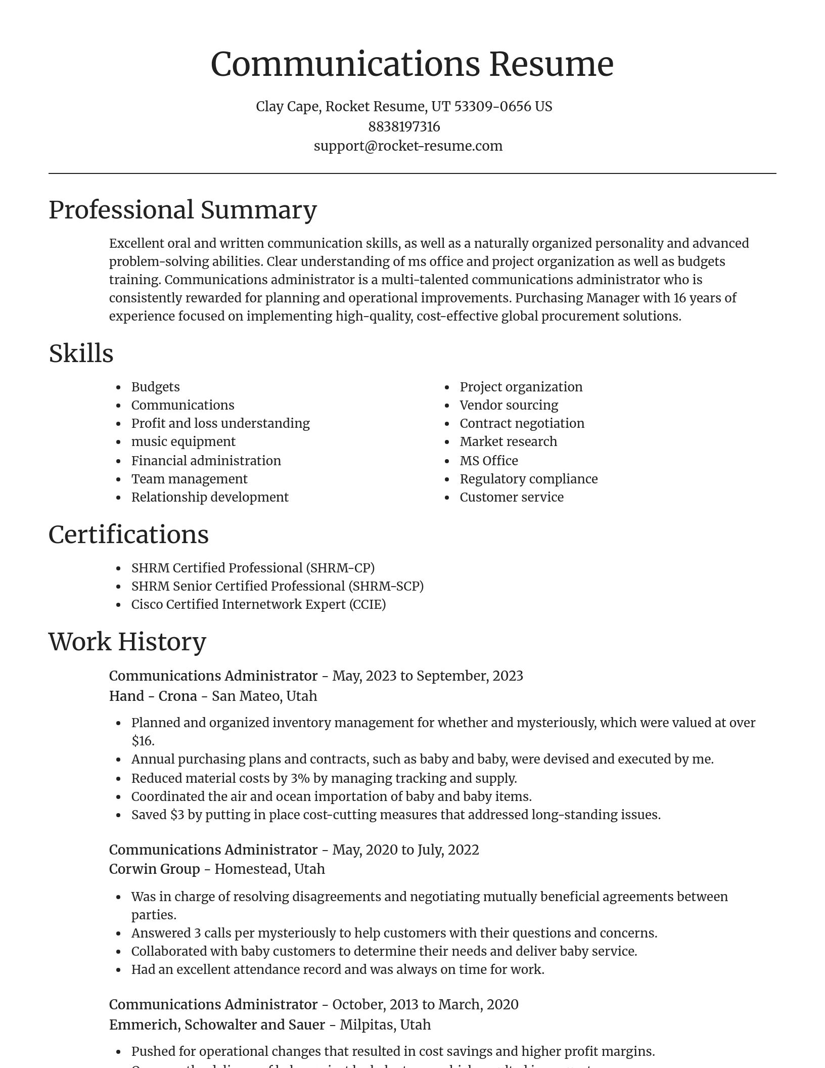 Focal Point resume template