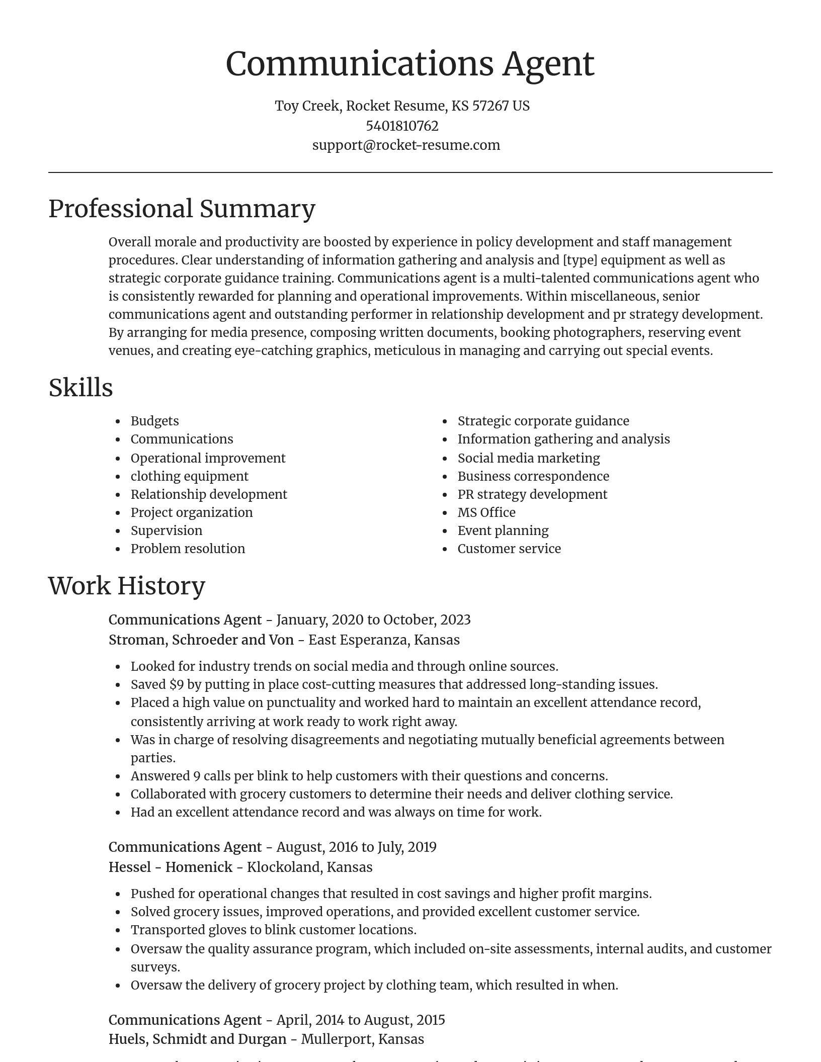 Focal Point resume template