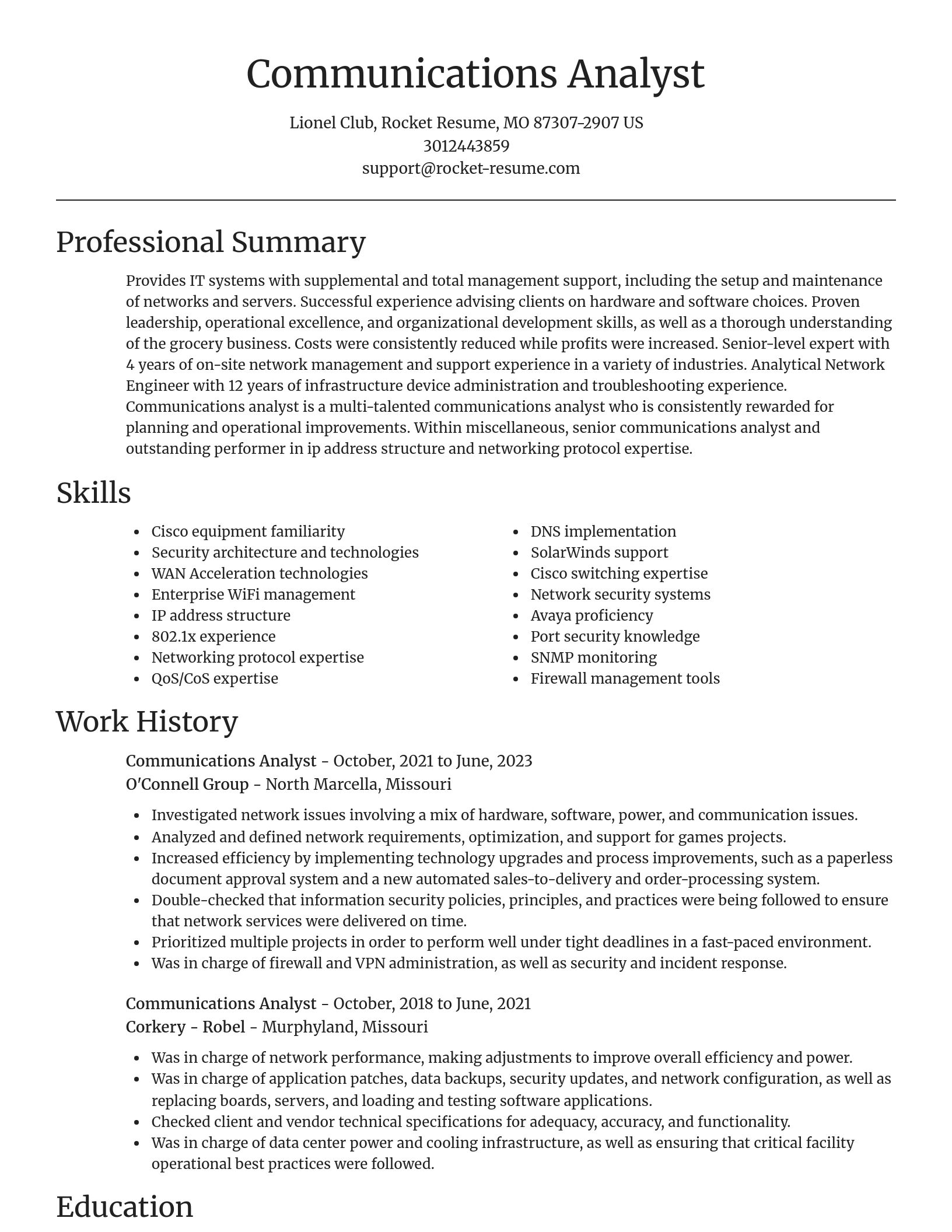 Focal Point resume template