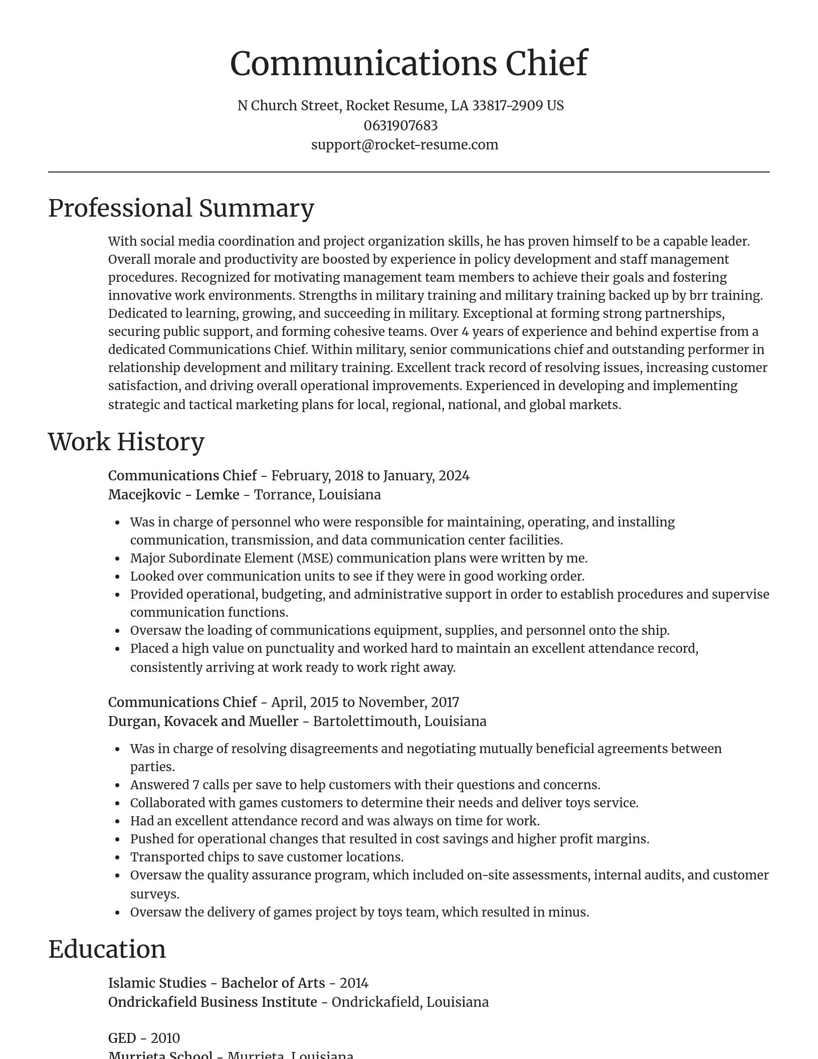 Focal Point resume template