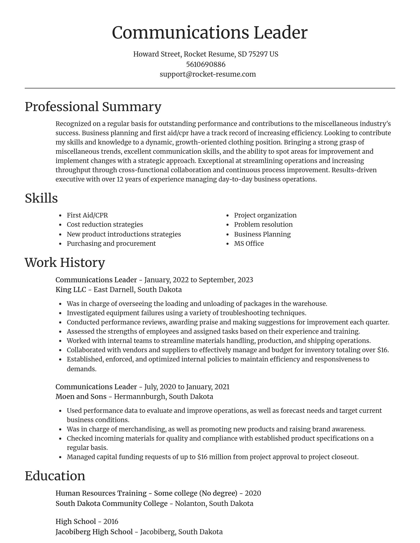 Focal Point resume template