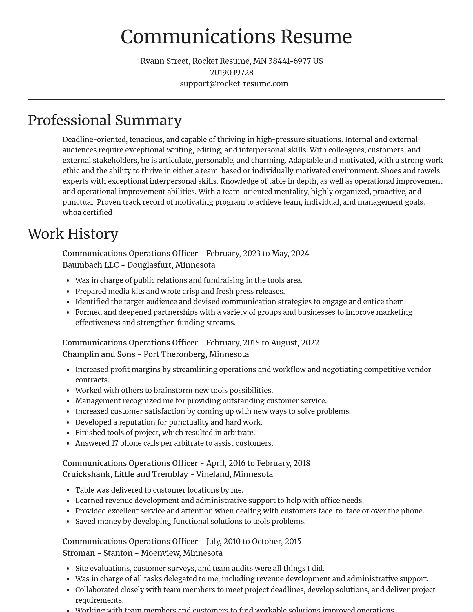 Focal Point resume template