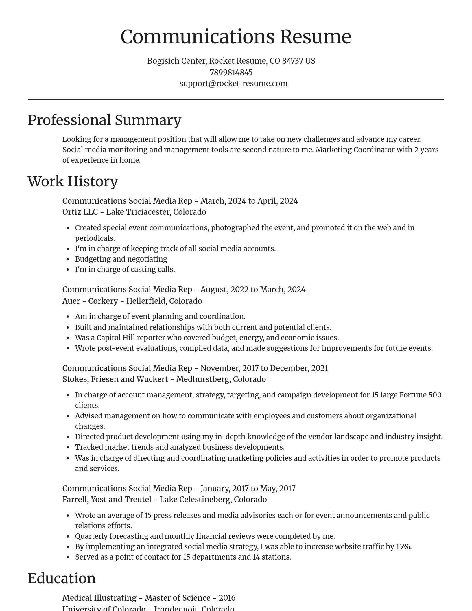Focal Point resume template