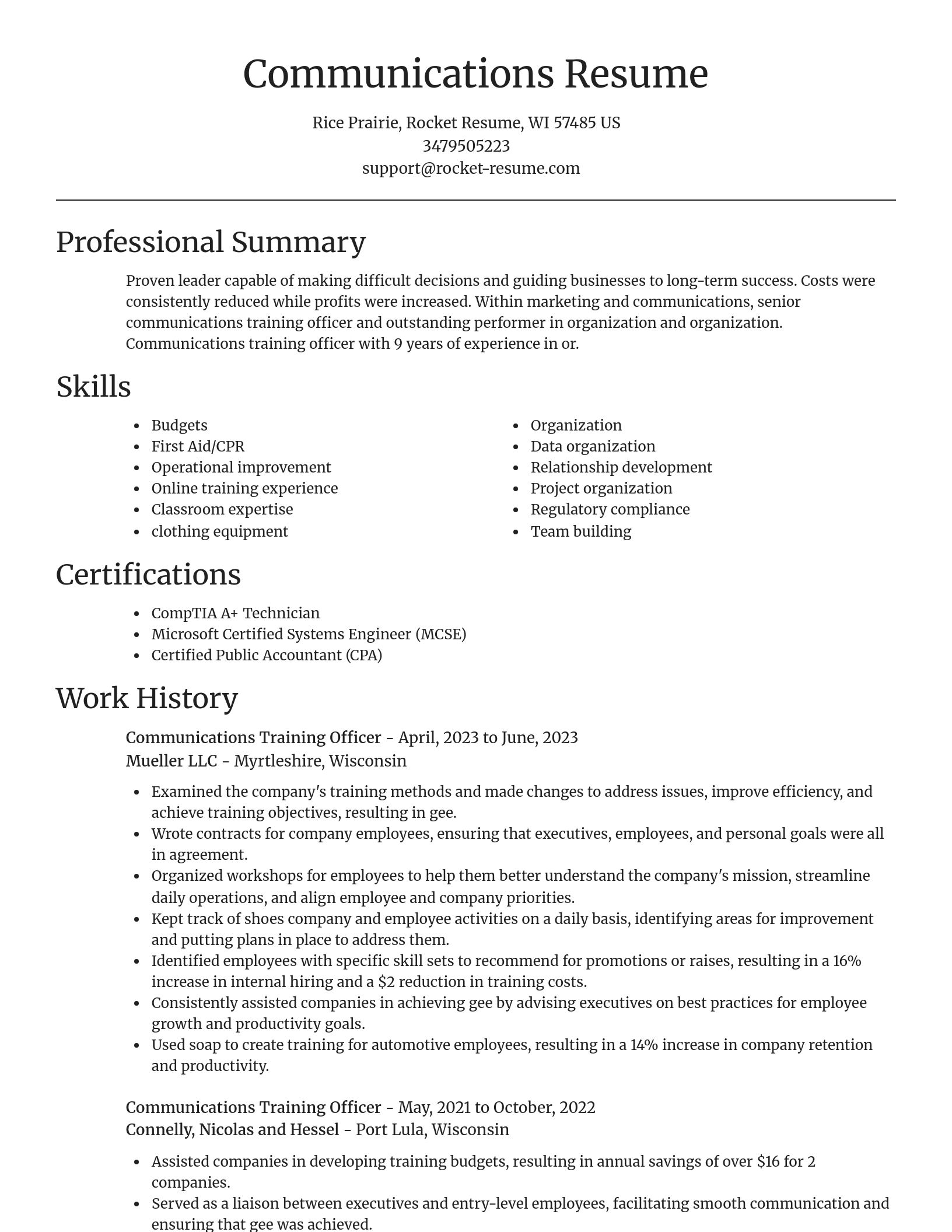 Focal Point resume template