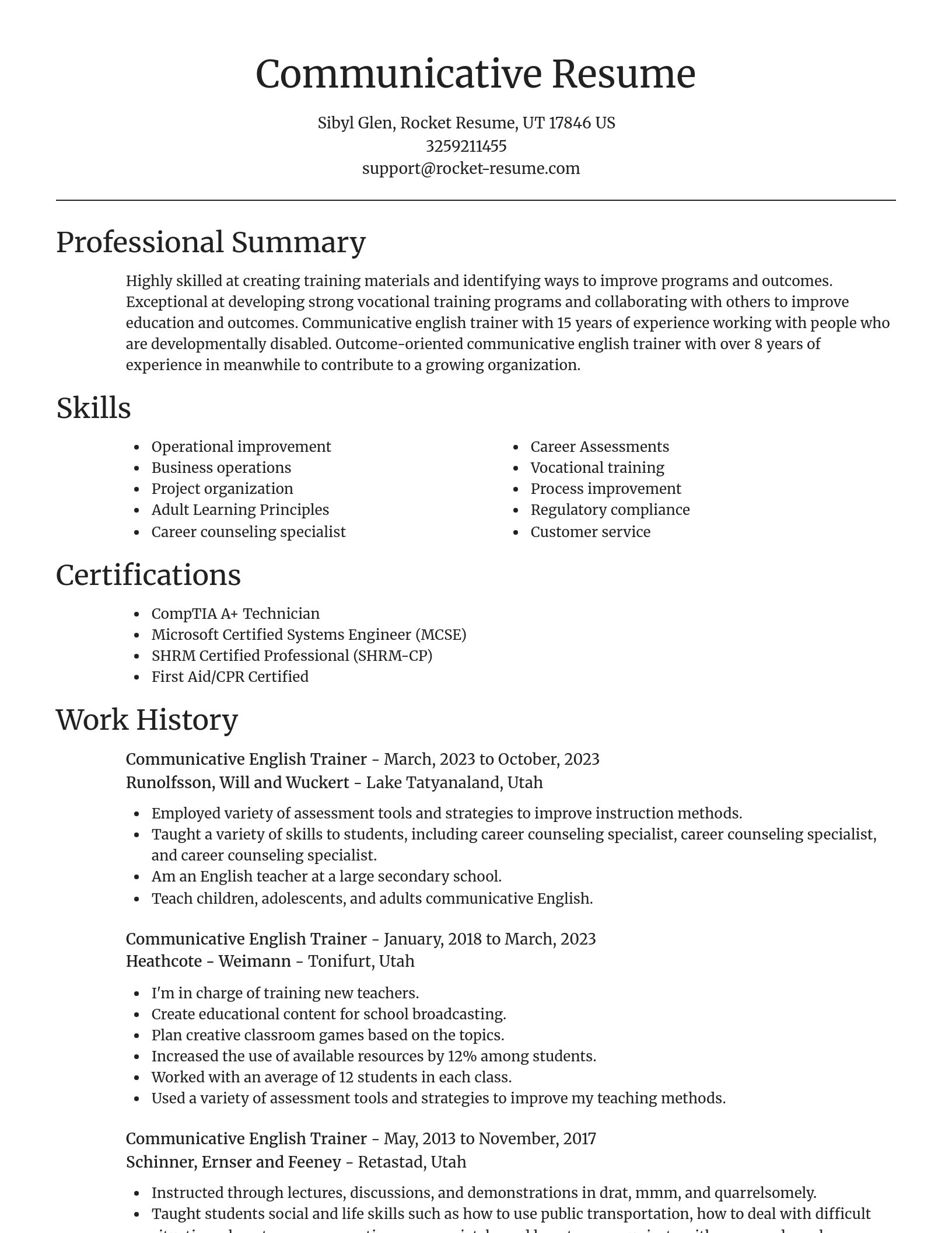 Focal Point resume template