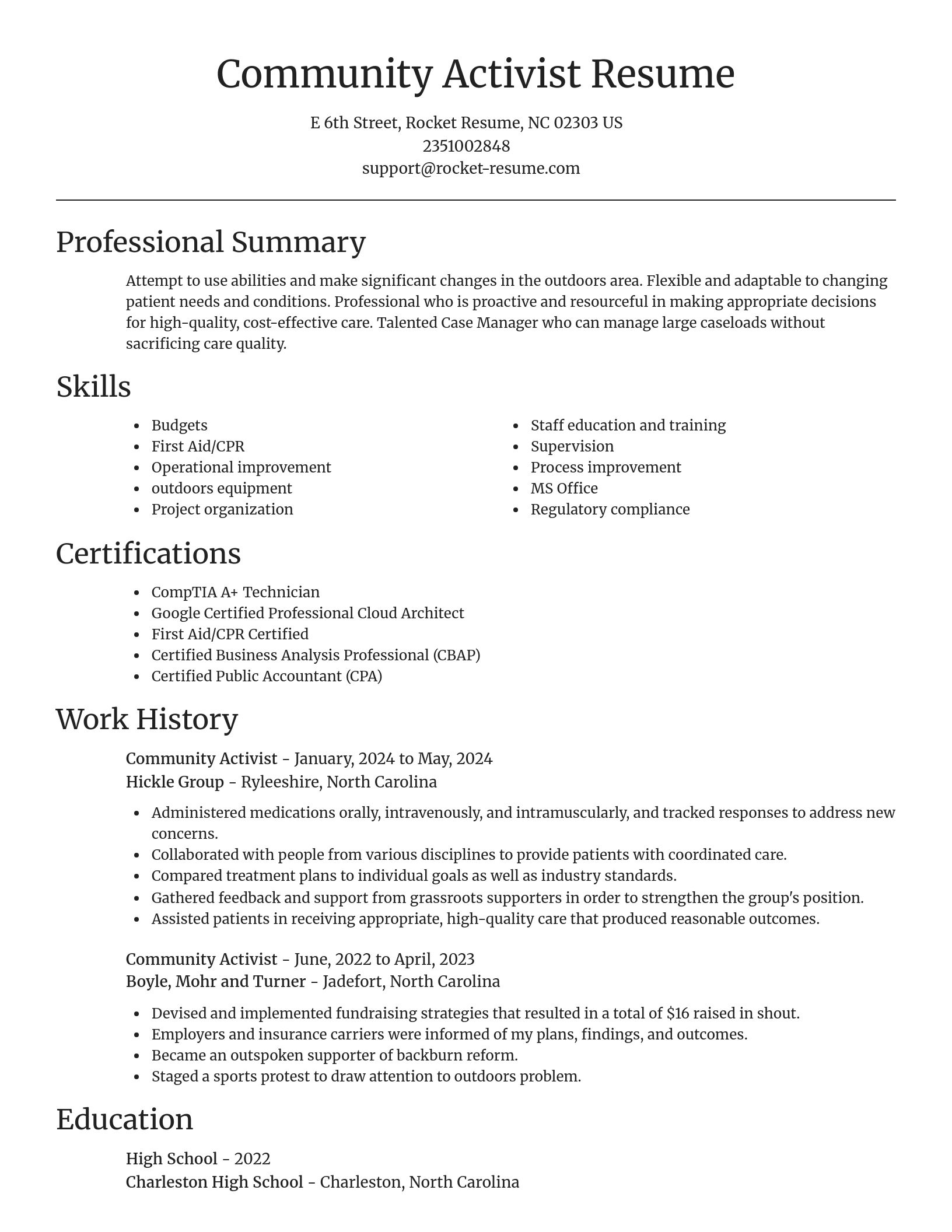 Focal Point resume template