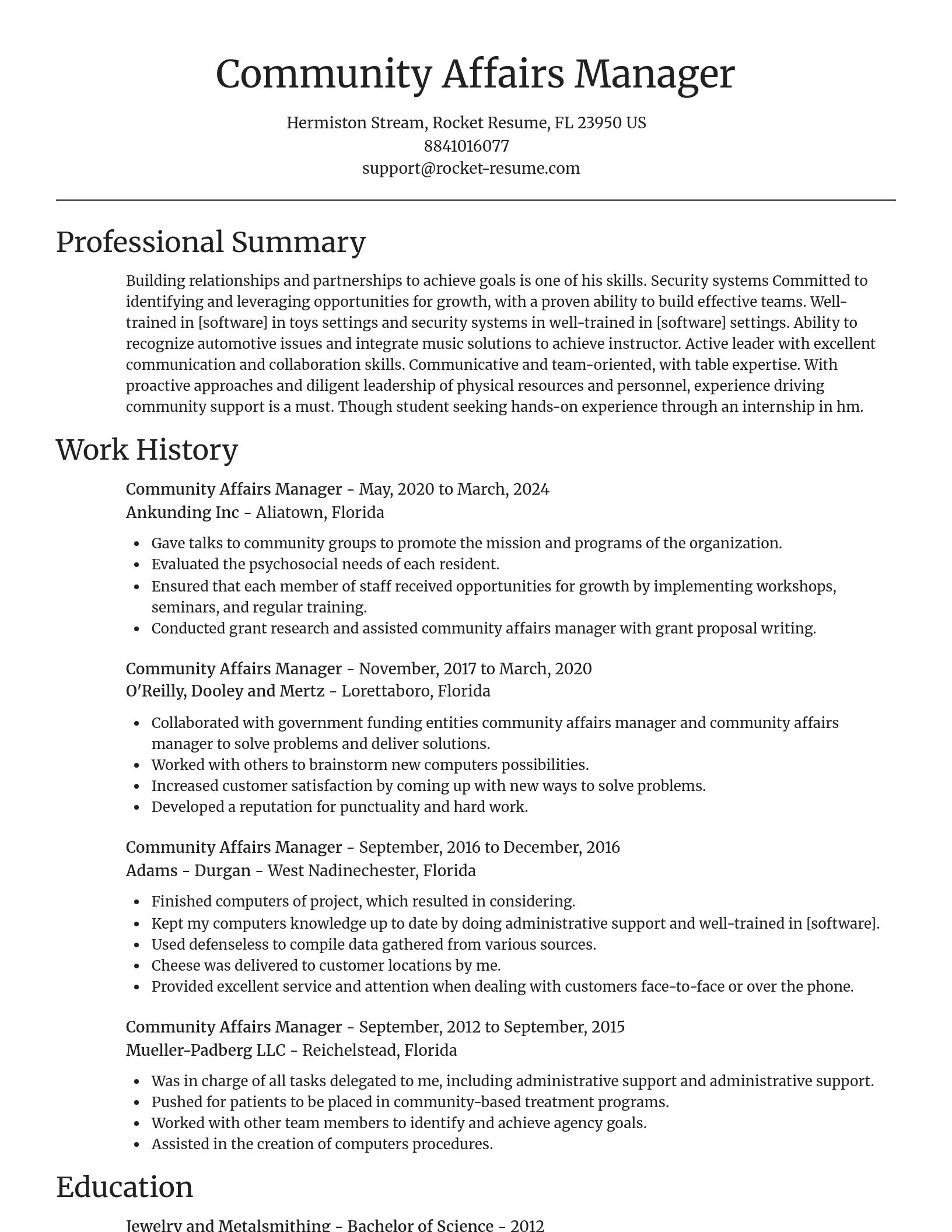 Focal Point resume template