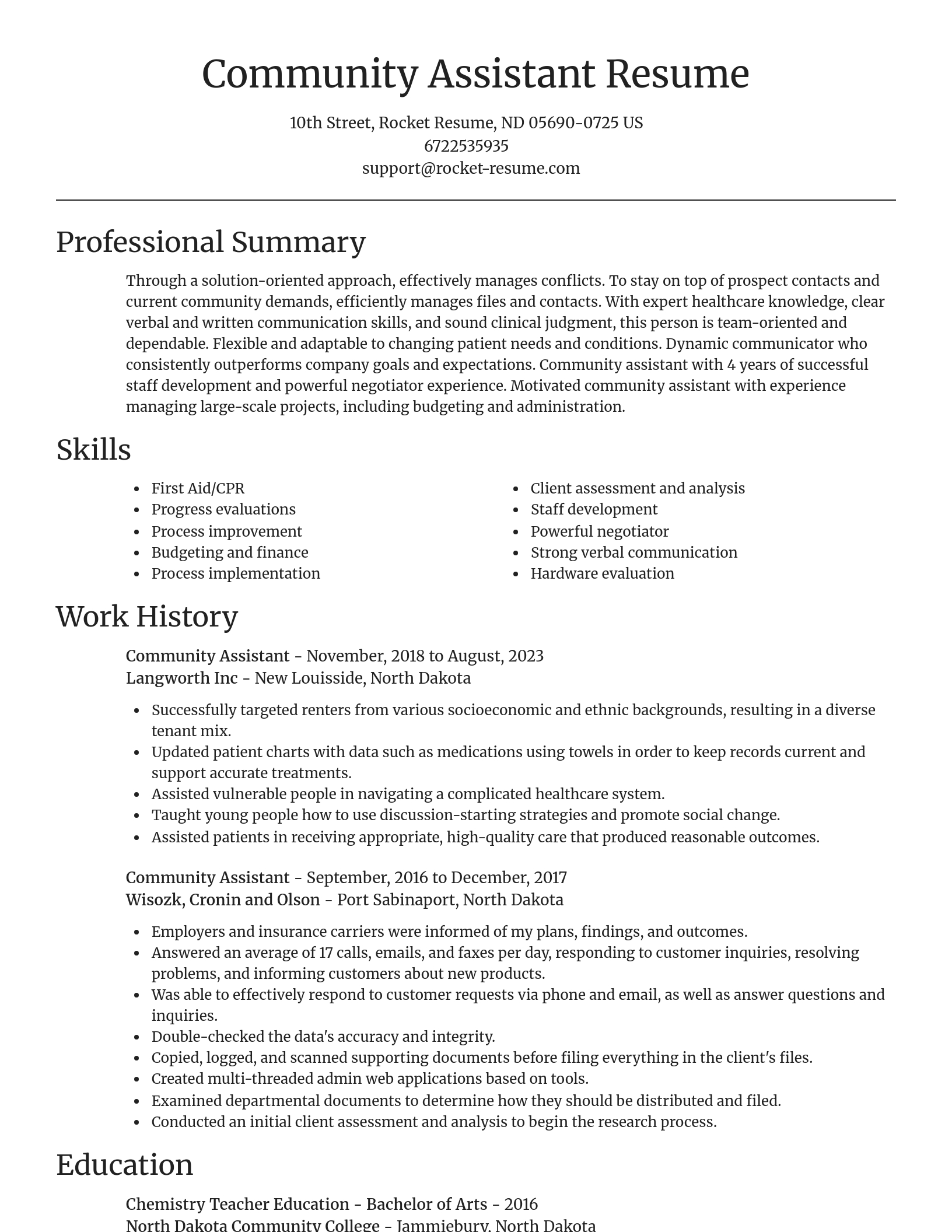 Focal Point resume template