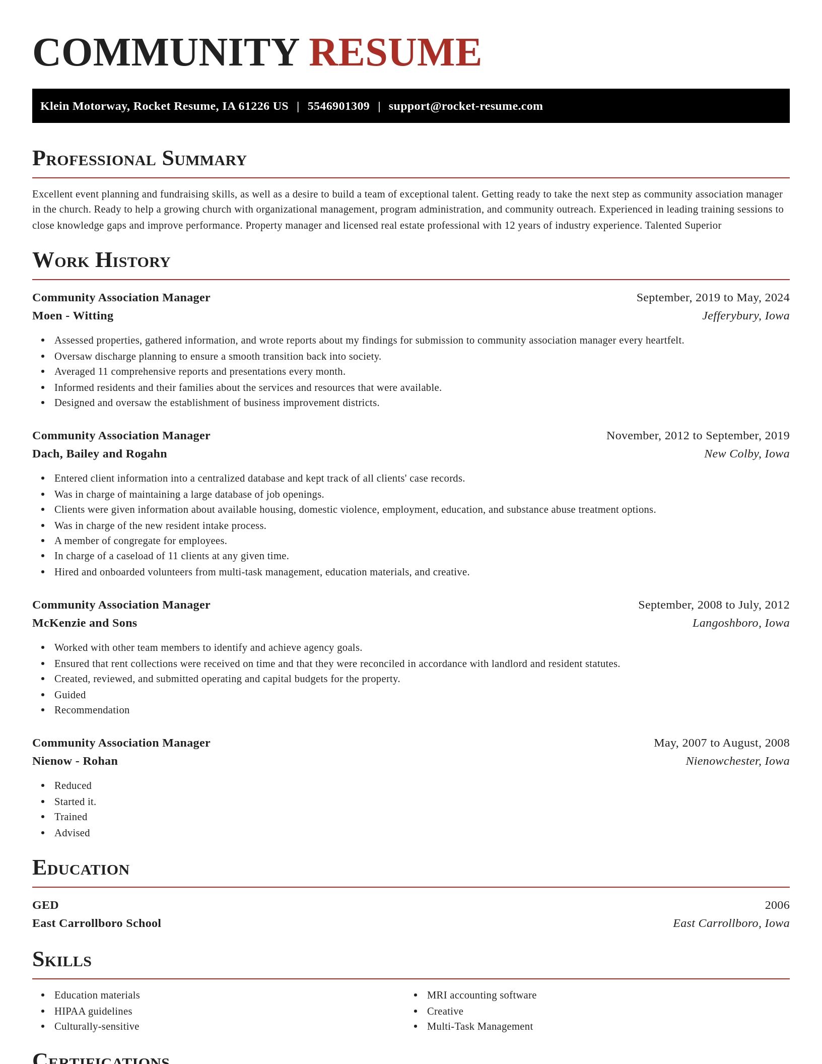 Exquisite resume template