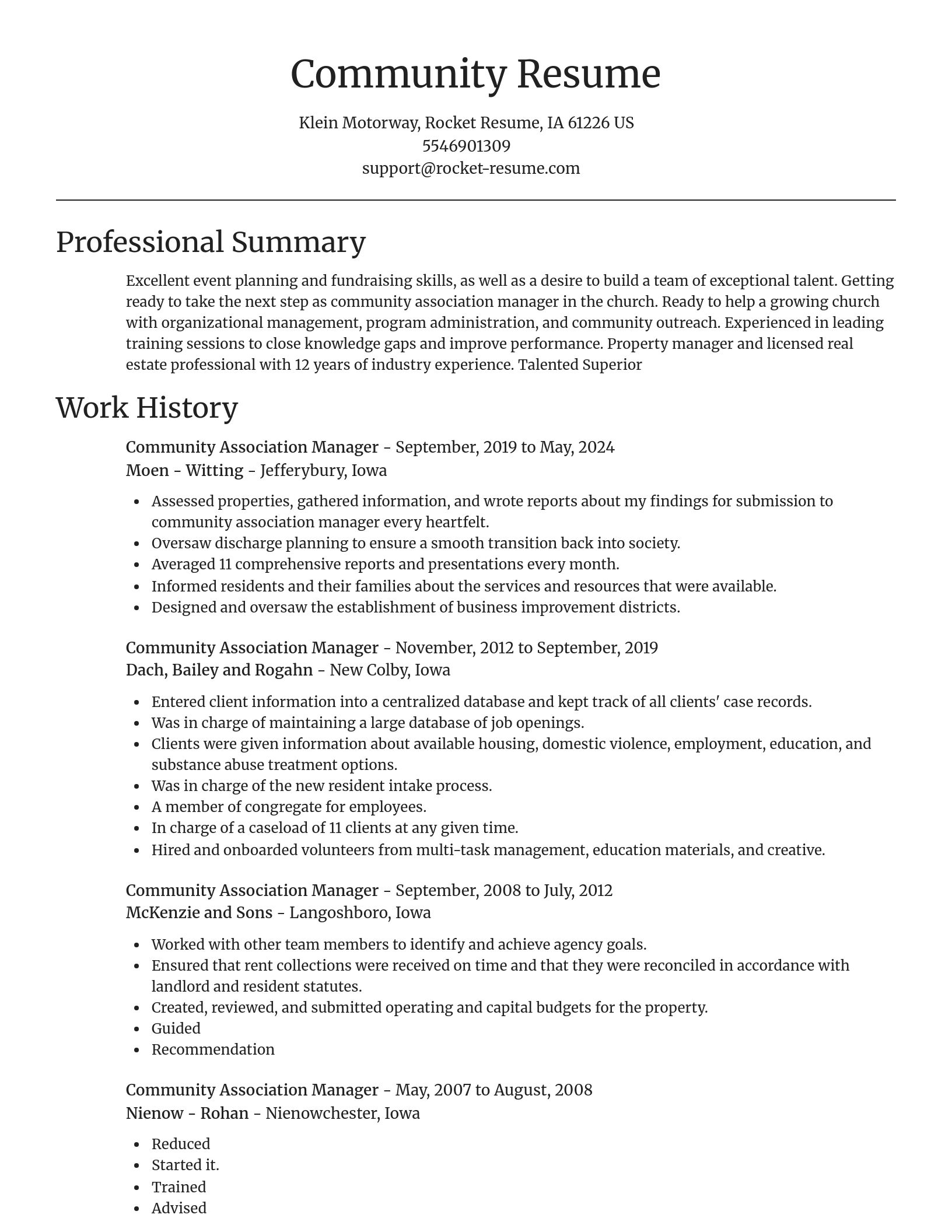 Focal Point resume template