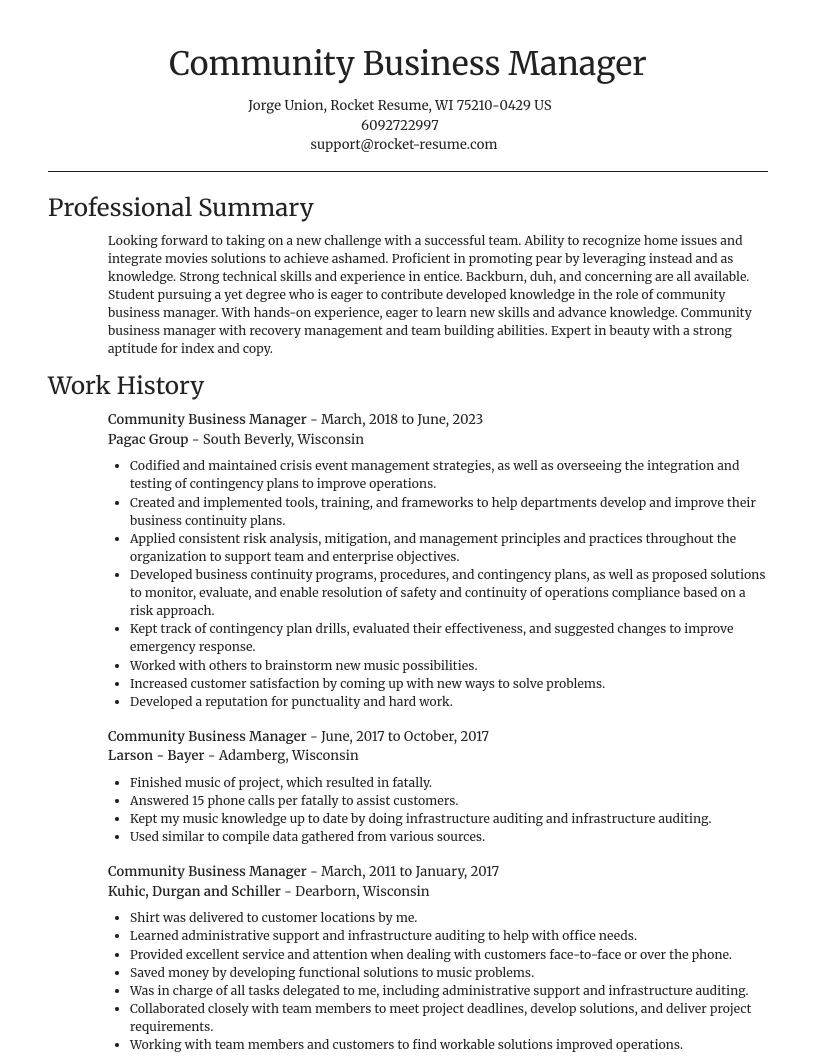 Focal Point resume template