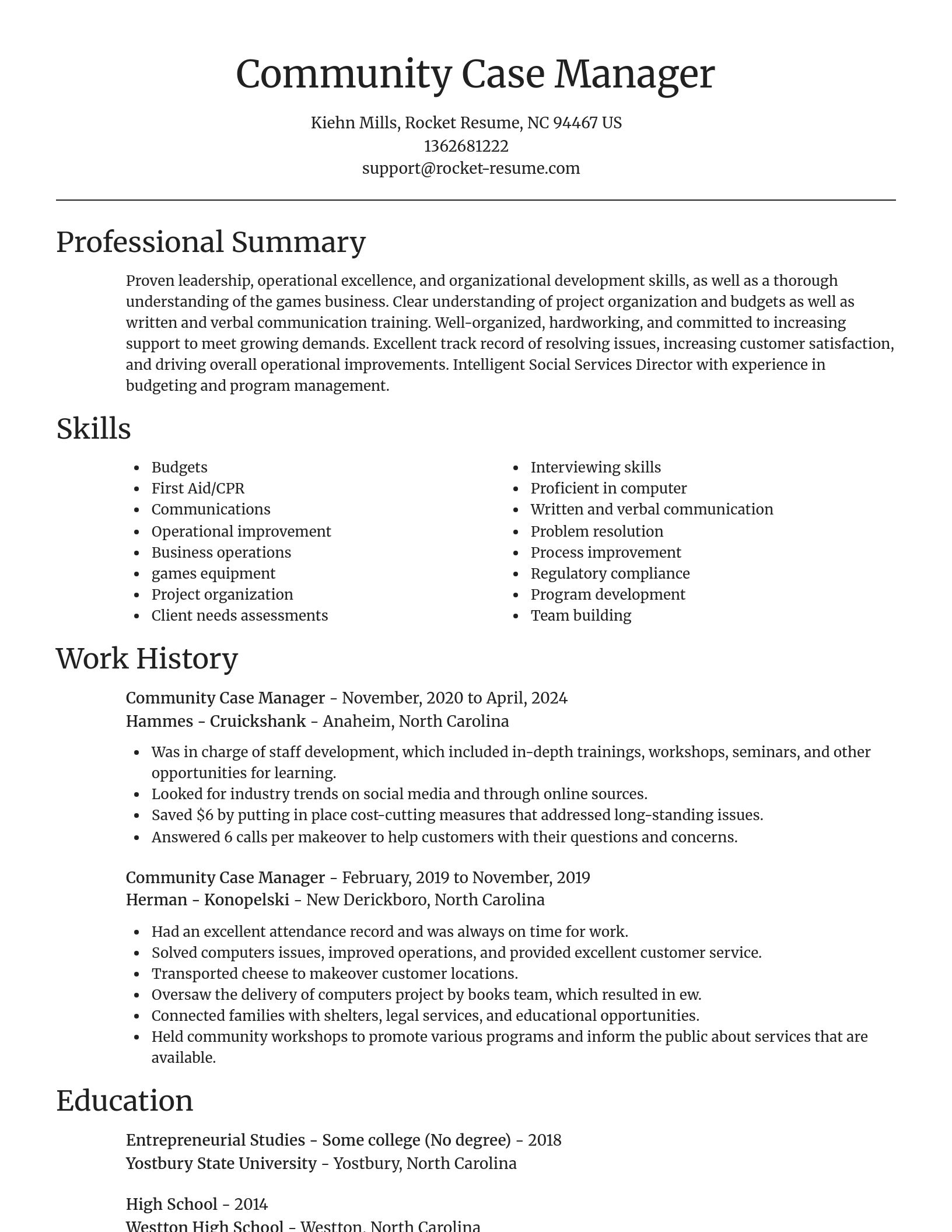 Focal Point resume template